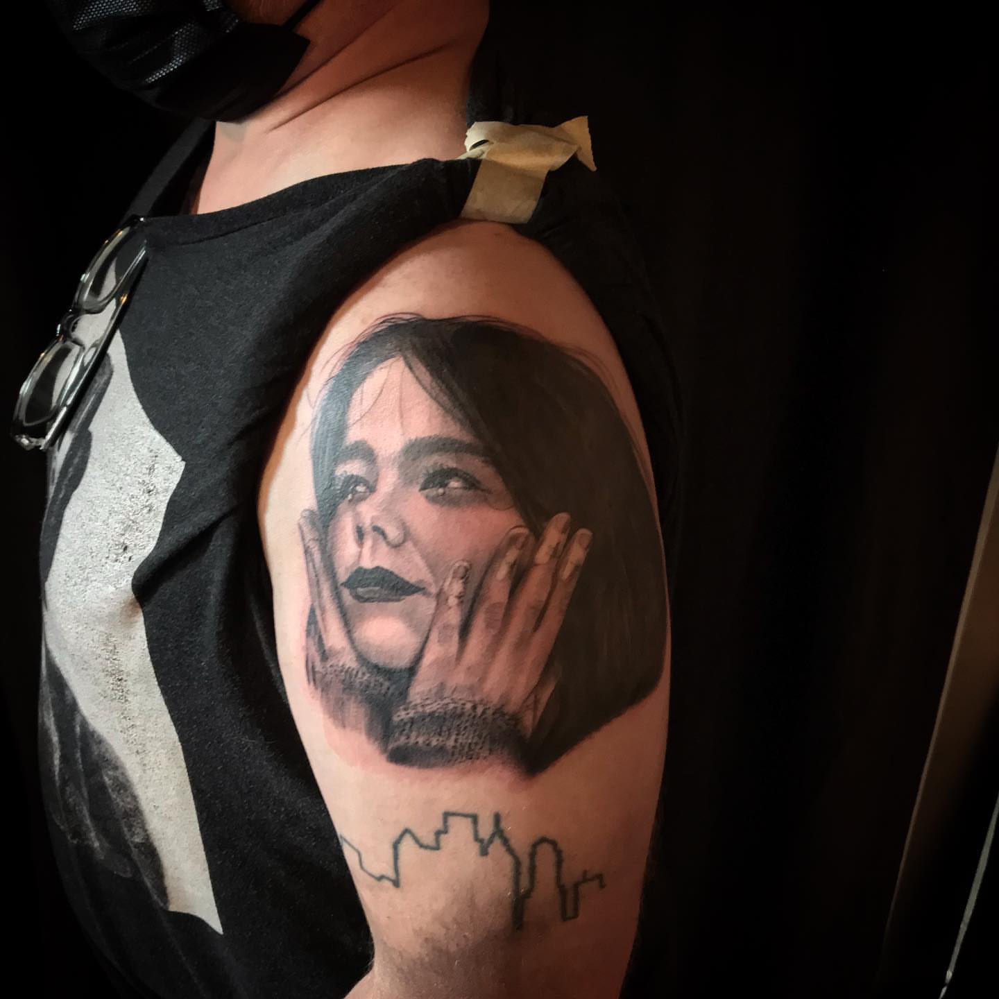 Tattoo by @bobbytrefztattoo — realism, black_and_grey