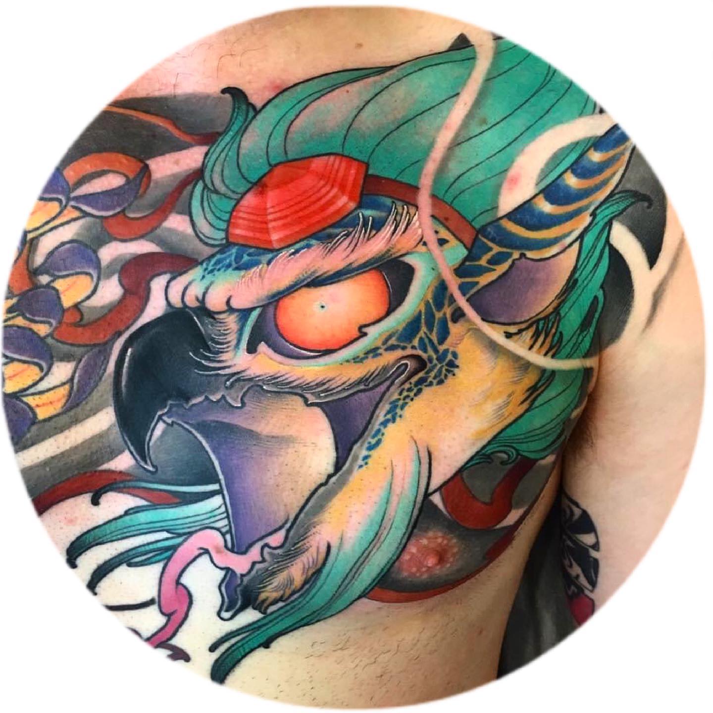 Tattoo by @ethereal.lady.hawk — japanese_irezumi