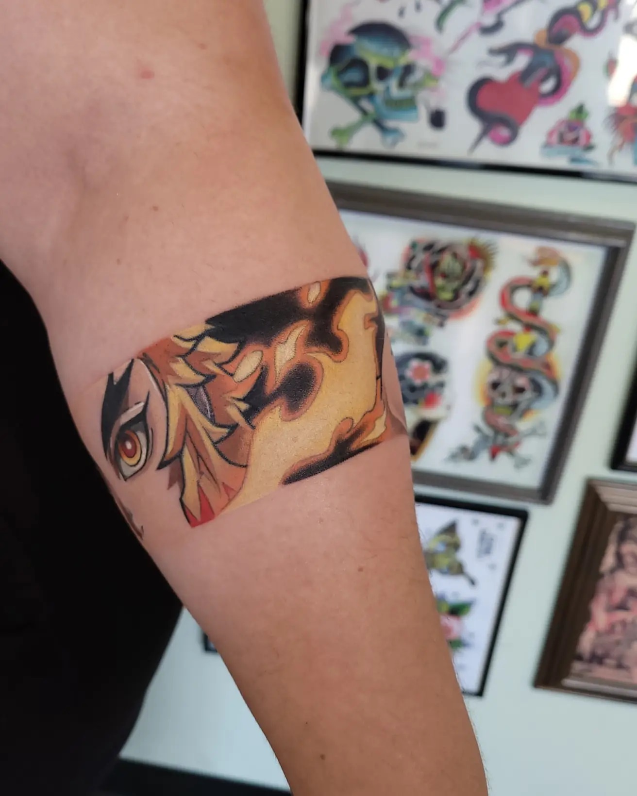 Tattoo by @jojo.mojo.tattoos — anime