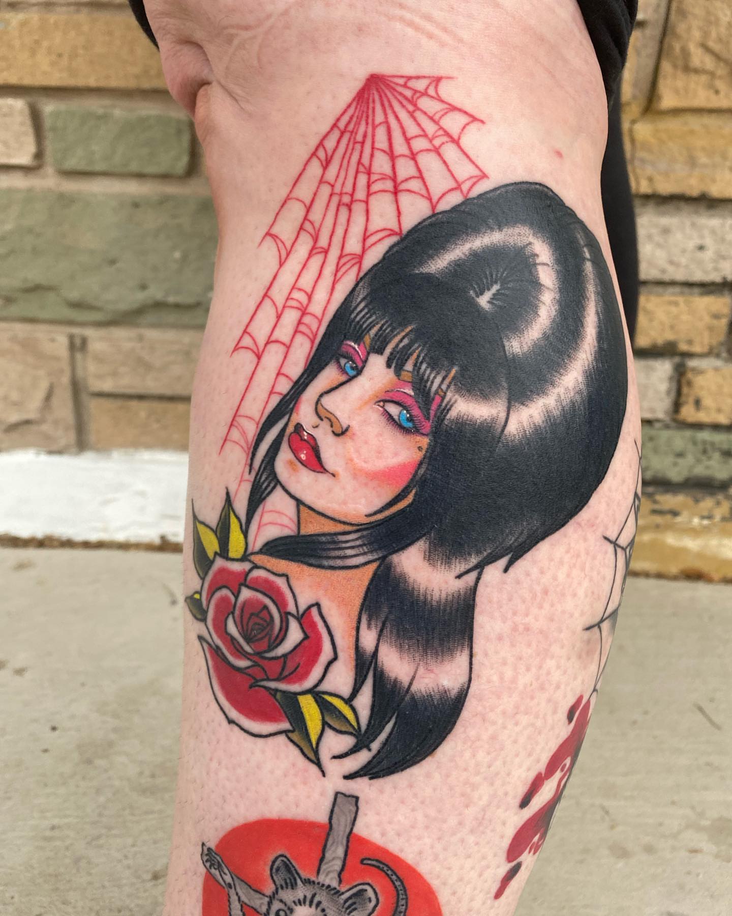 Tattoo by @juliebirdtattoos β american_traditional, black_and_grey