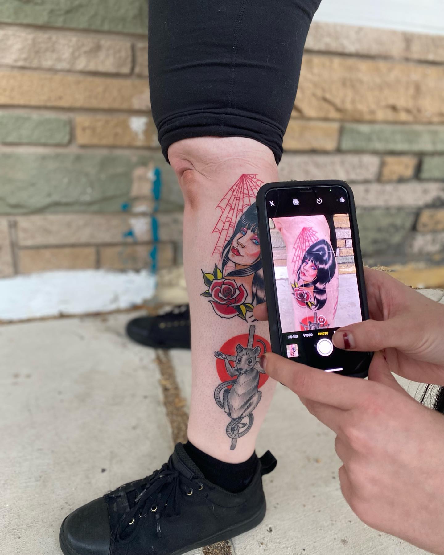 Tattoo by @juliebirdtattoos β american_traditional, dotwork