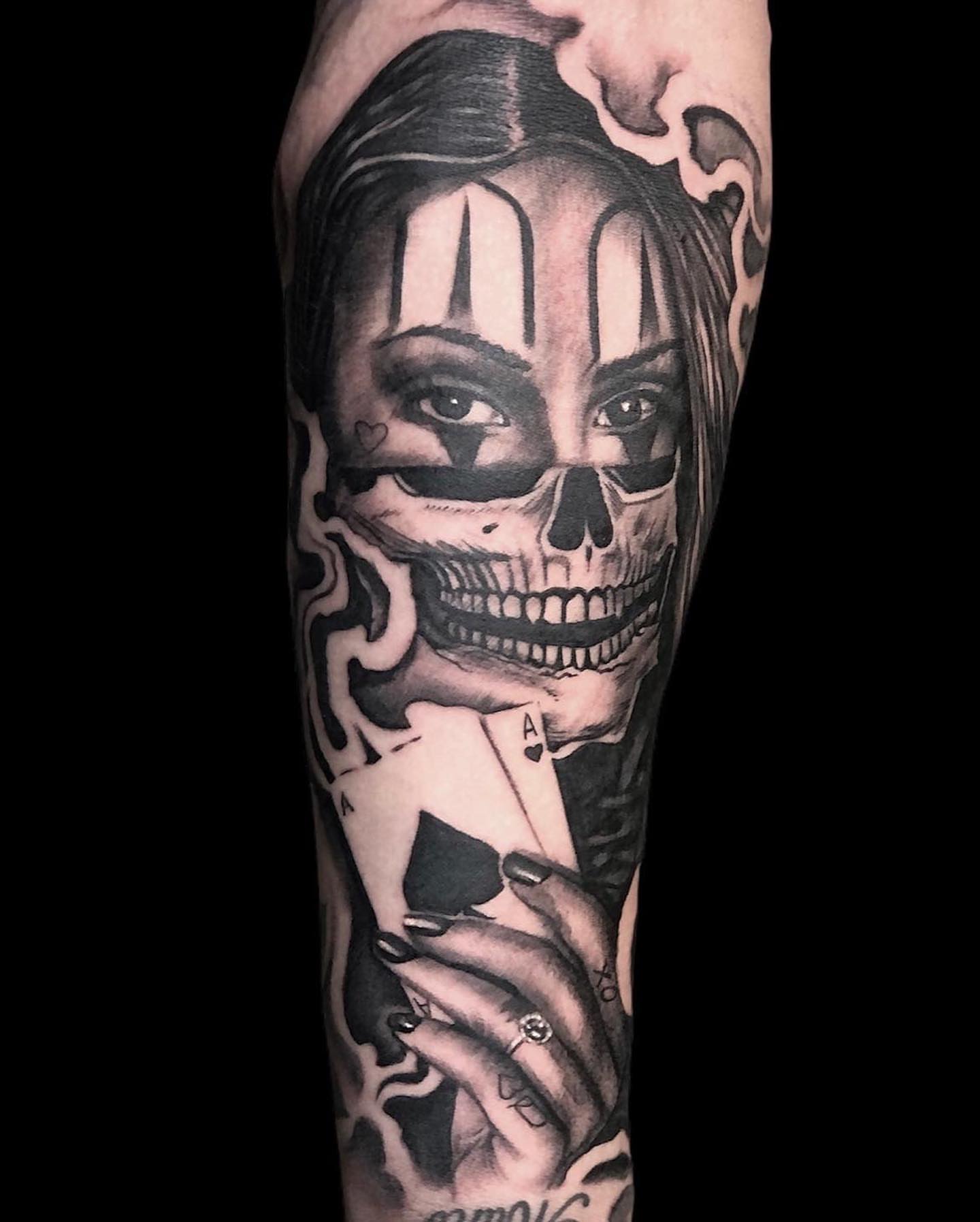 Tattoo by @mannyfacestattoo — black_and_grey, realism