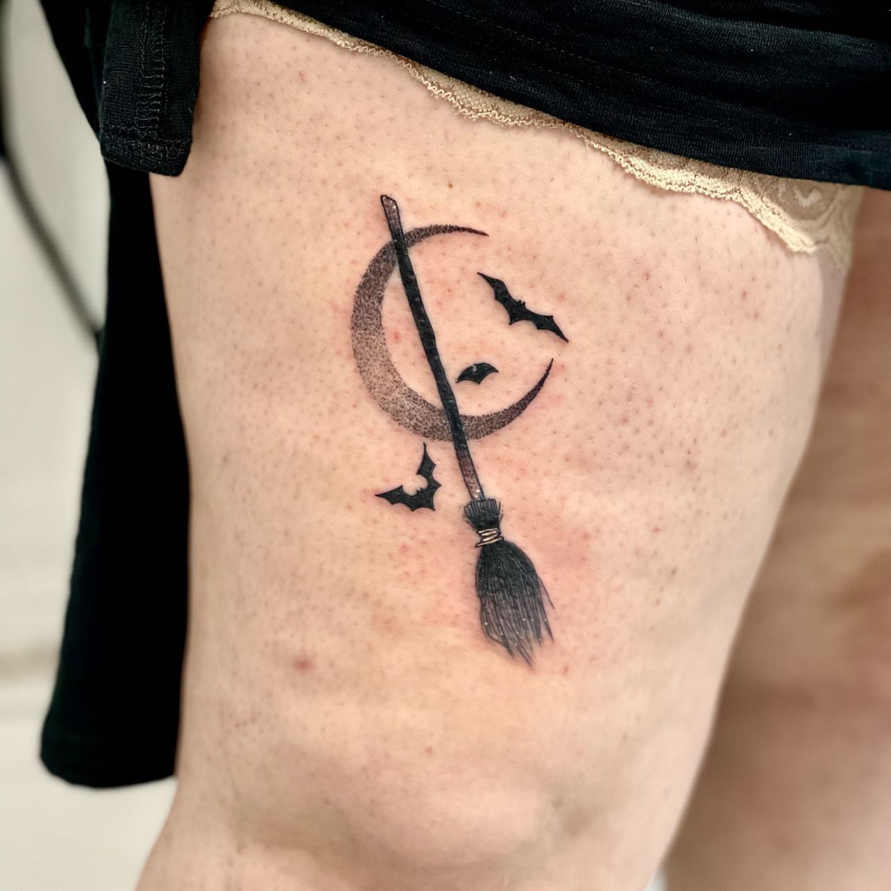 Tattoo by @jocetattoos — dotwork, black_and_grey