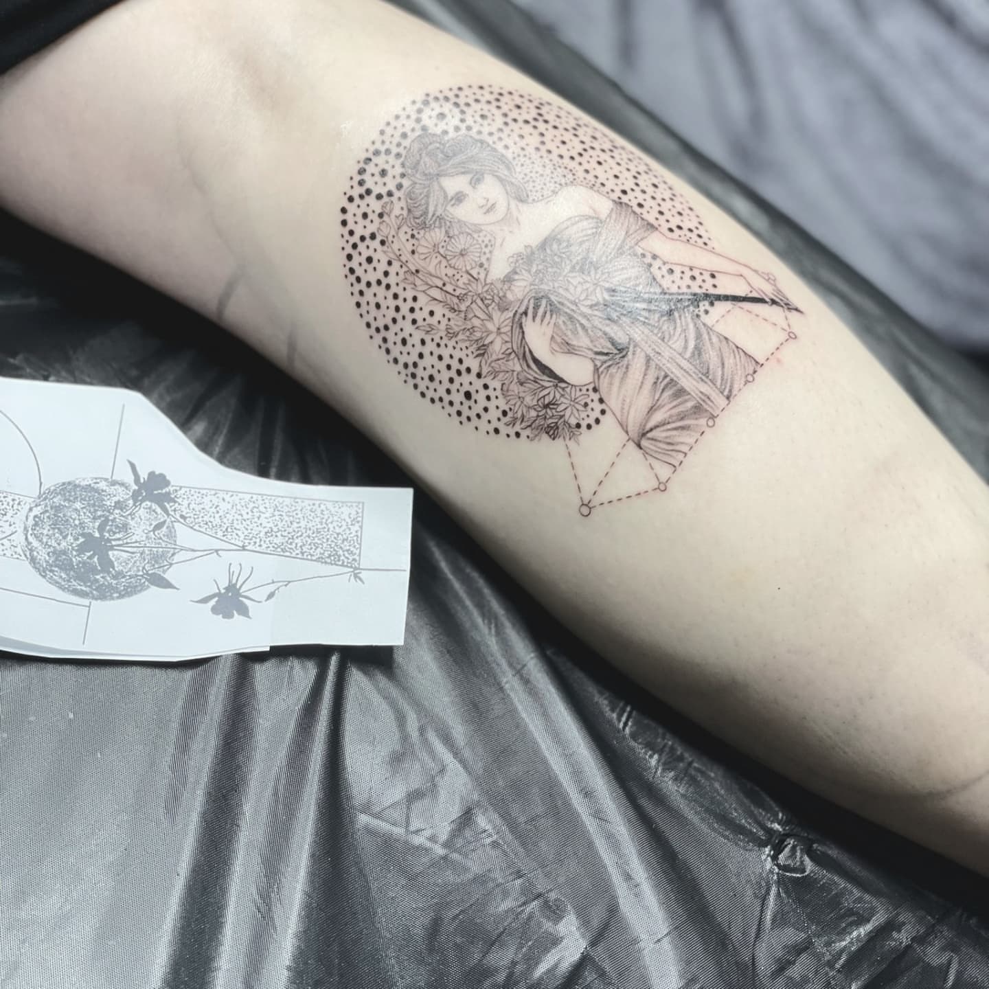 Tattoo by @ink_voodoo — dotwork, realism