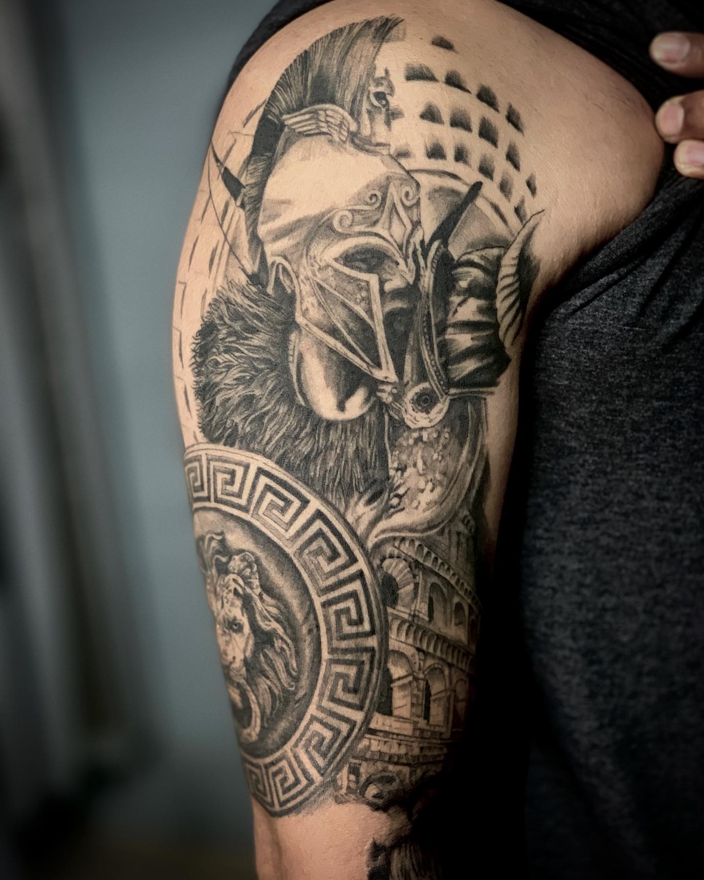 Tattoo by @onespeedtattoo — black_and_grey, realism