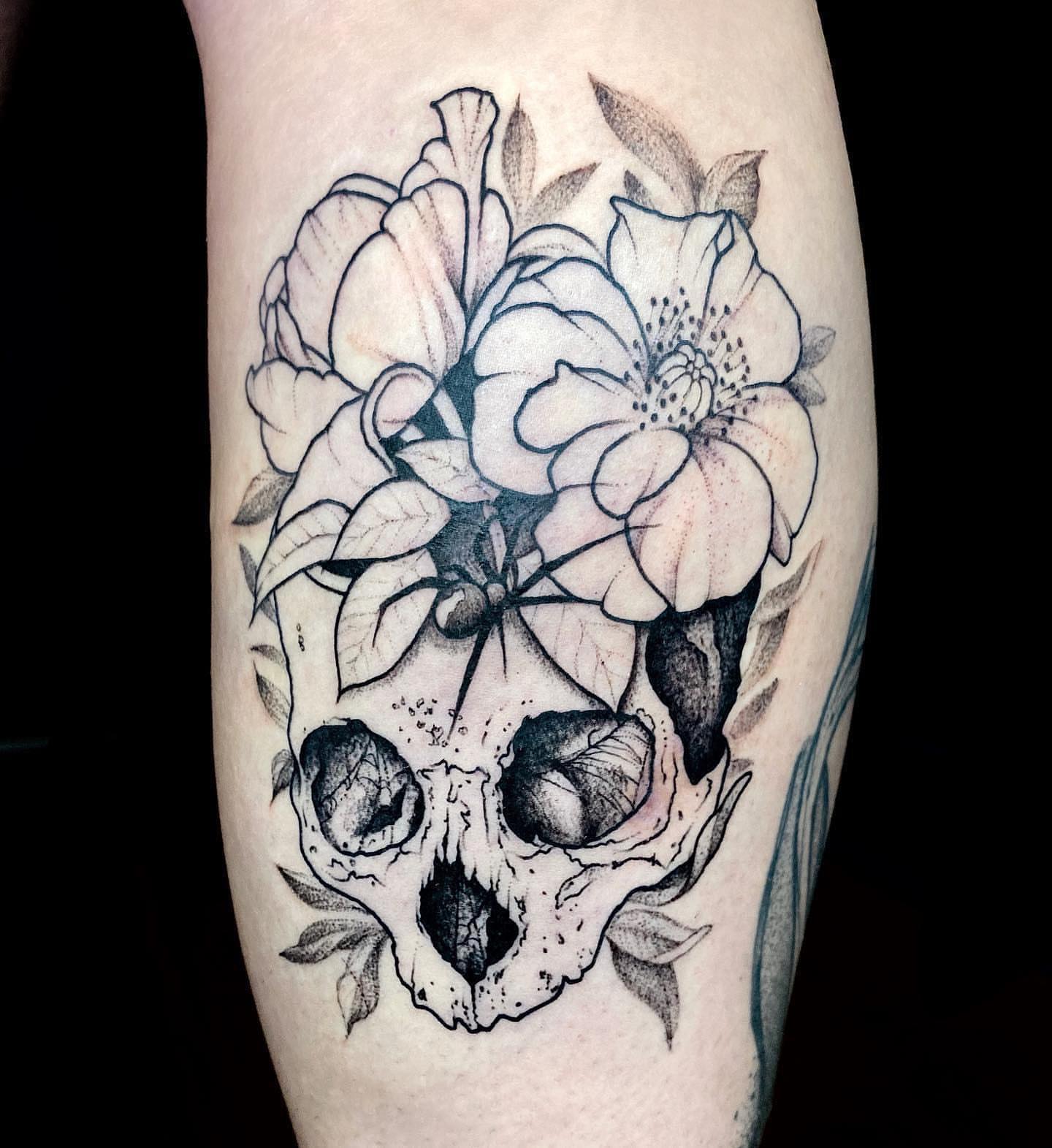 Tattoo by @therubygore — black_and_grey, realism