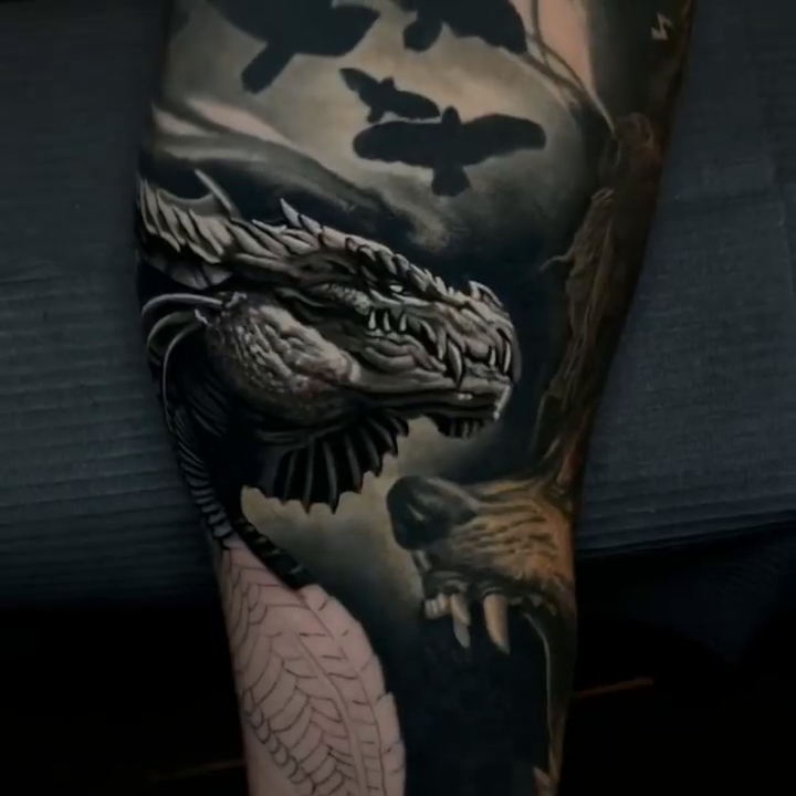 Tattoo by @bobbitnertattoo — realism, dark_realism