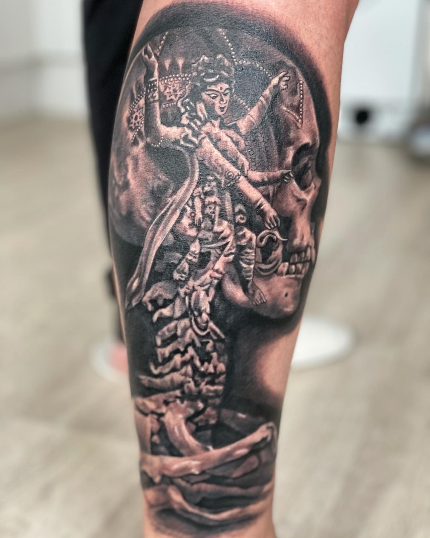Tattoo by @ghostmantattoo — black_and_grey, realism