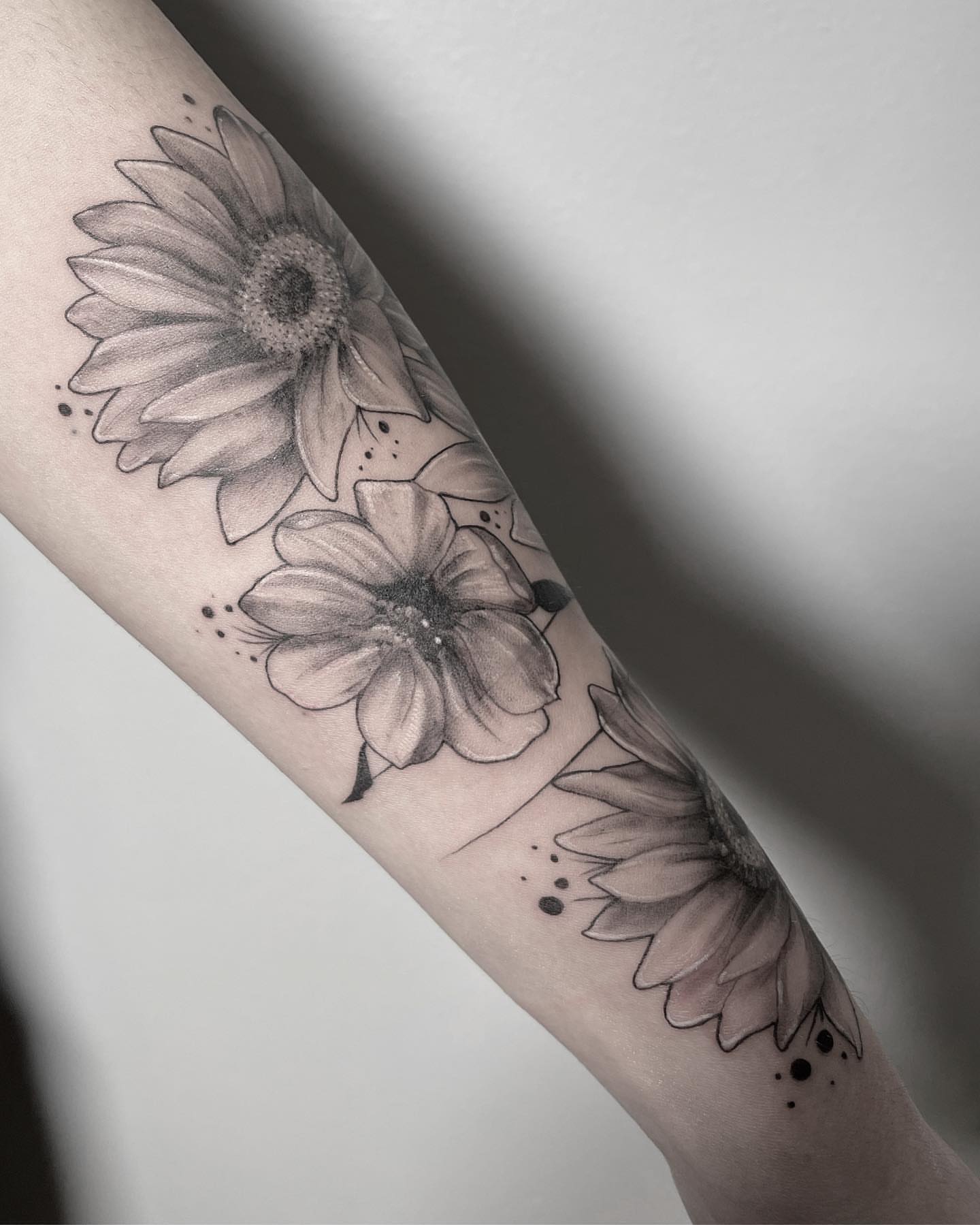 Tattoo by @sabrina_tattoos_ — dotwork, realism