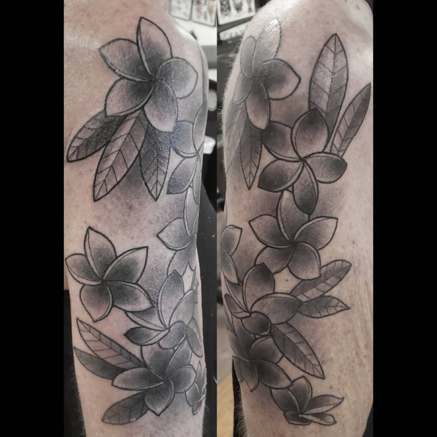 Tattoo by @rexroxwell — black_and_grey