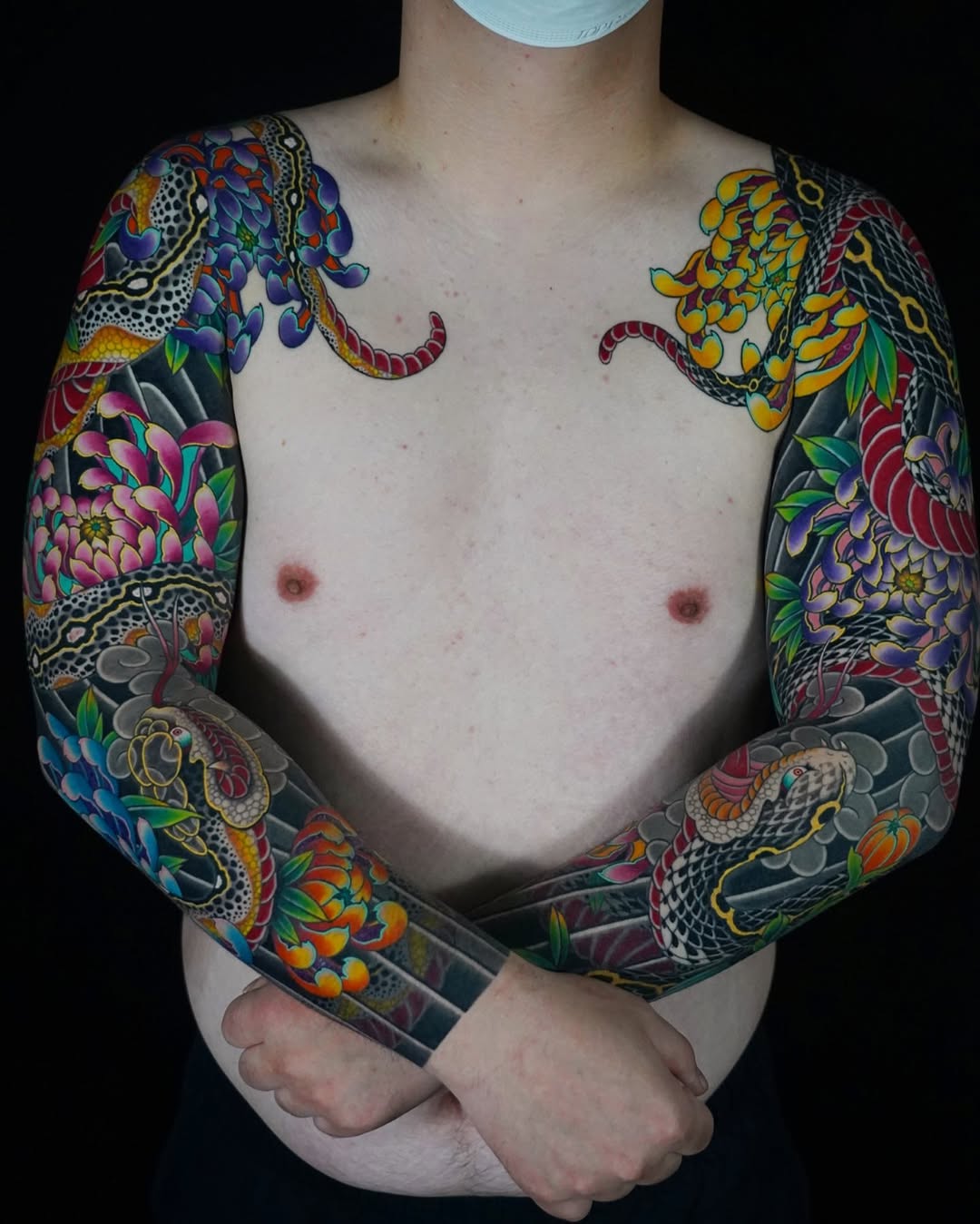 Tattoo by @horikaka — japanese_irezumi, black_and_grey
