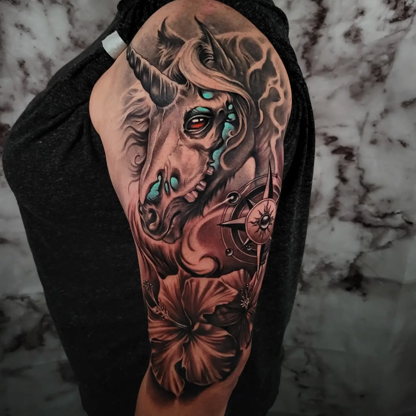 Tattoo by @gagecheesmantattoos — realism, dark_realism