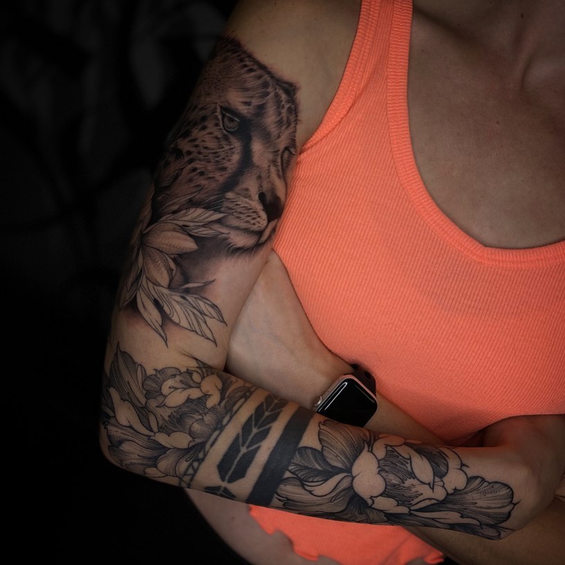 Tattoo by @ambergram_chicago — realism, black_and_grey