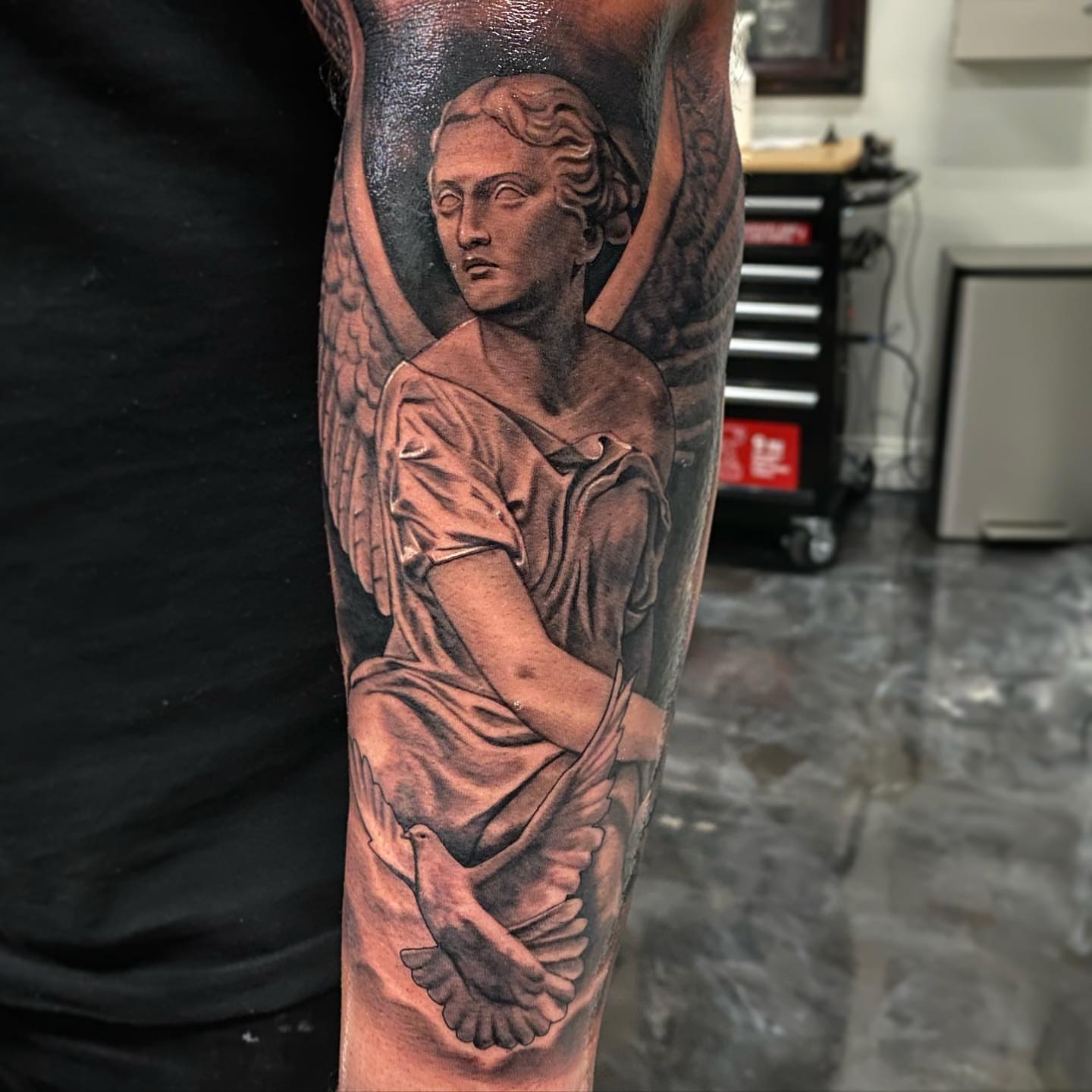 Tattoo by @jr_nunez — realism, black_and_grey