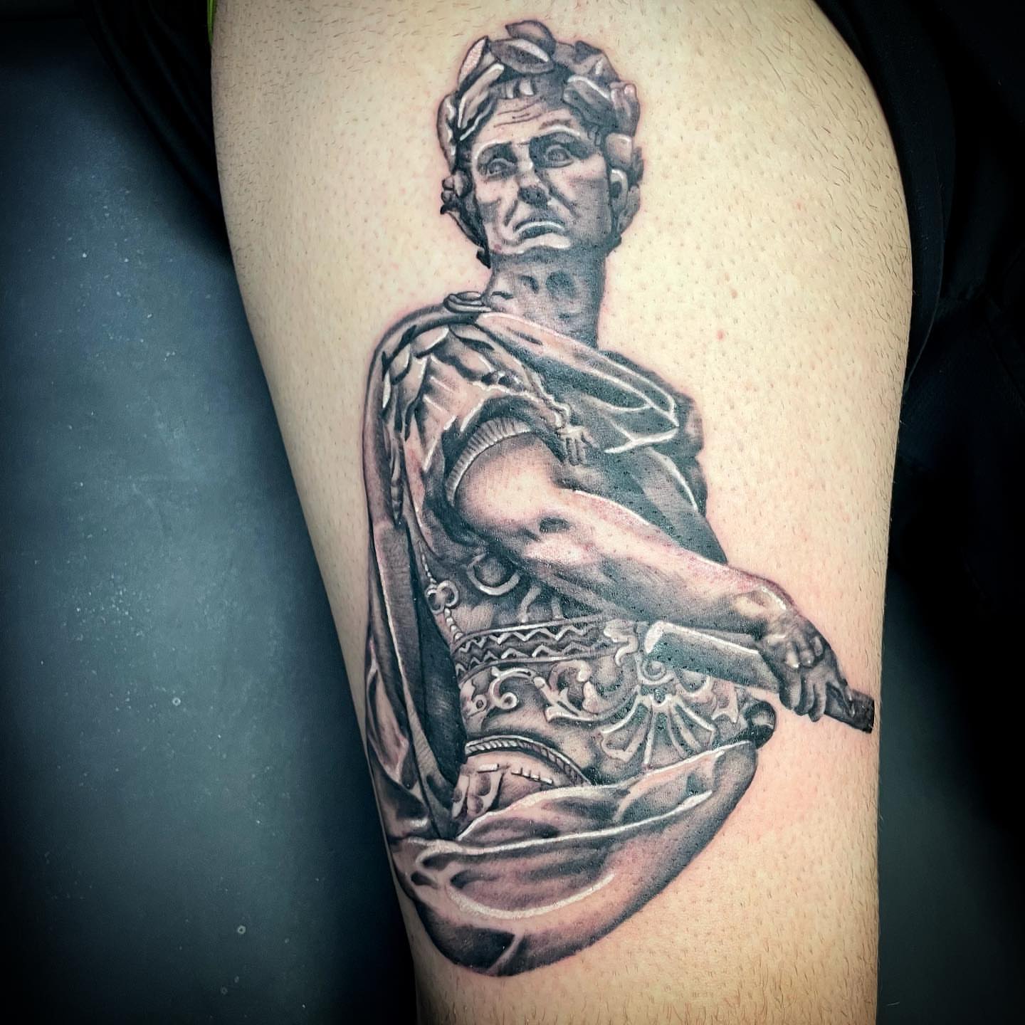 Tattoo by @jared_blue — realism, black_and_grey