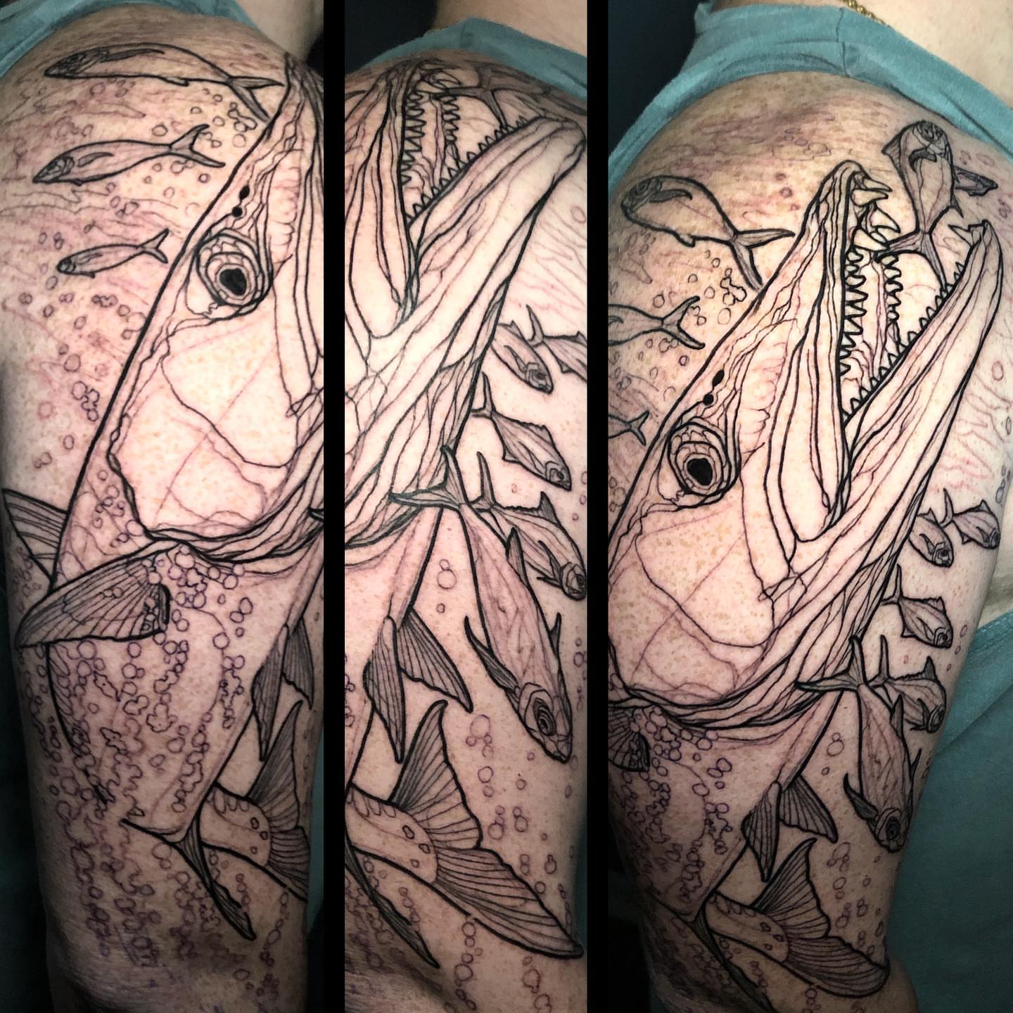 Tattoo by @wtc3art — black_and_grey