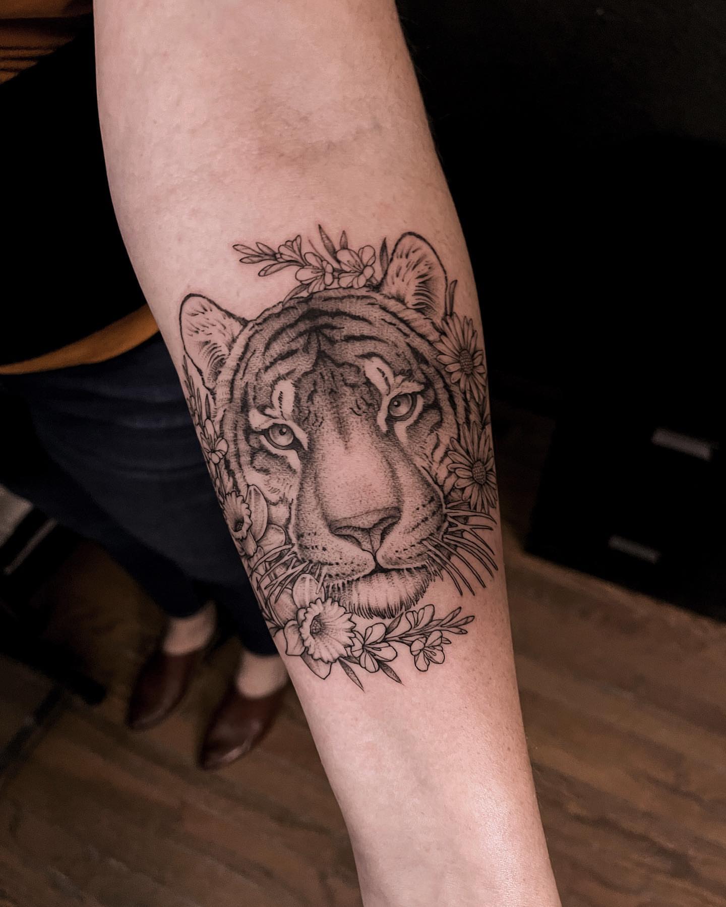 Tattoo by @loganficktattoos — realism, black_and_grey