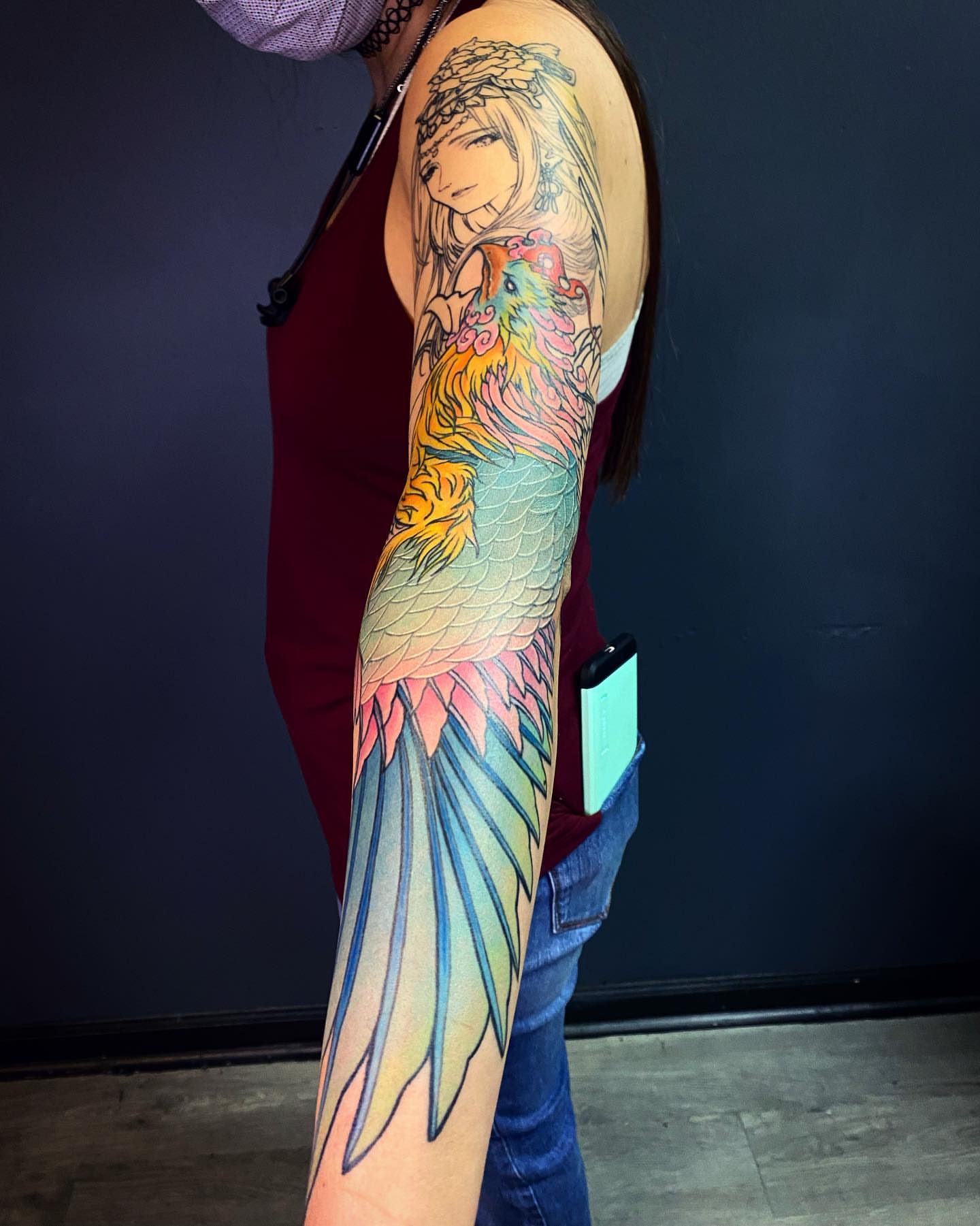 Tattoo by @tiantattooart — anime, illustrative
