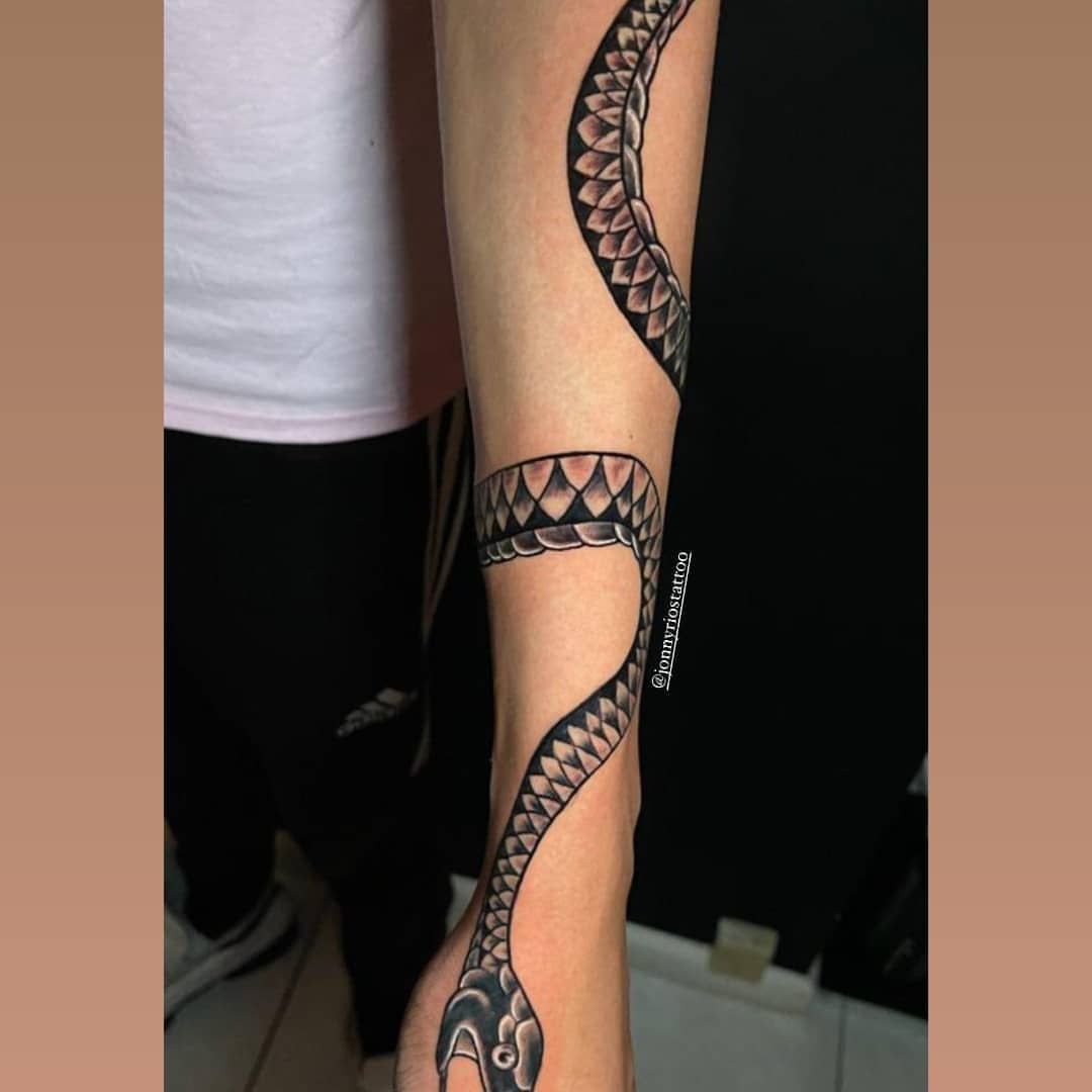 Tattoo by @jonnyriostattoo — black_and_grey, realism