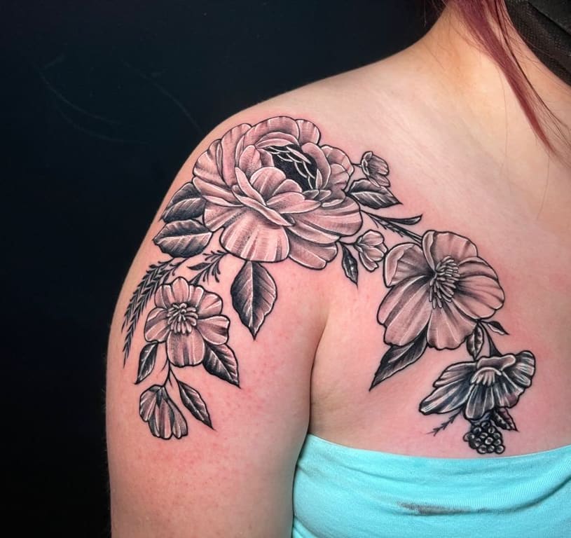 Tattoo by @jonnyriostattoo — black_and_grey, realism