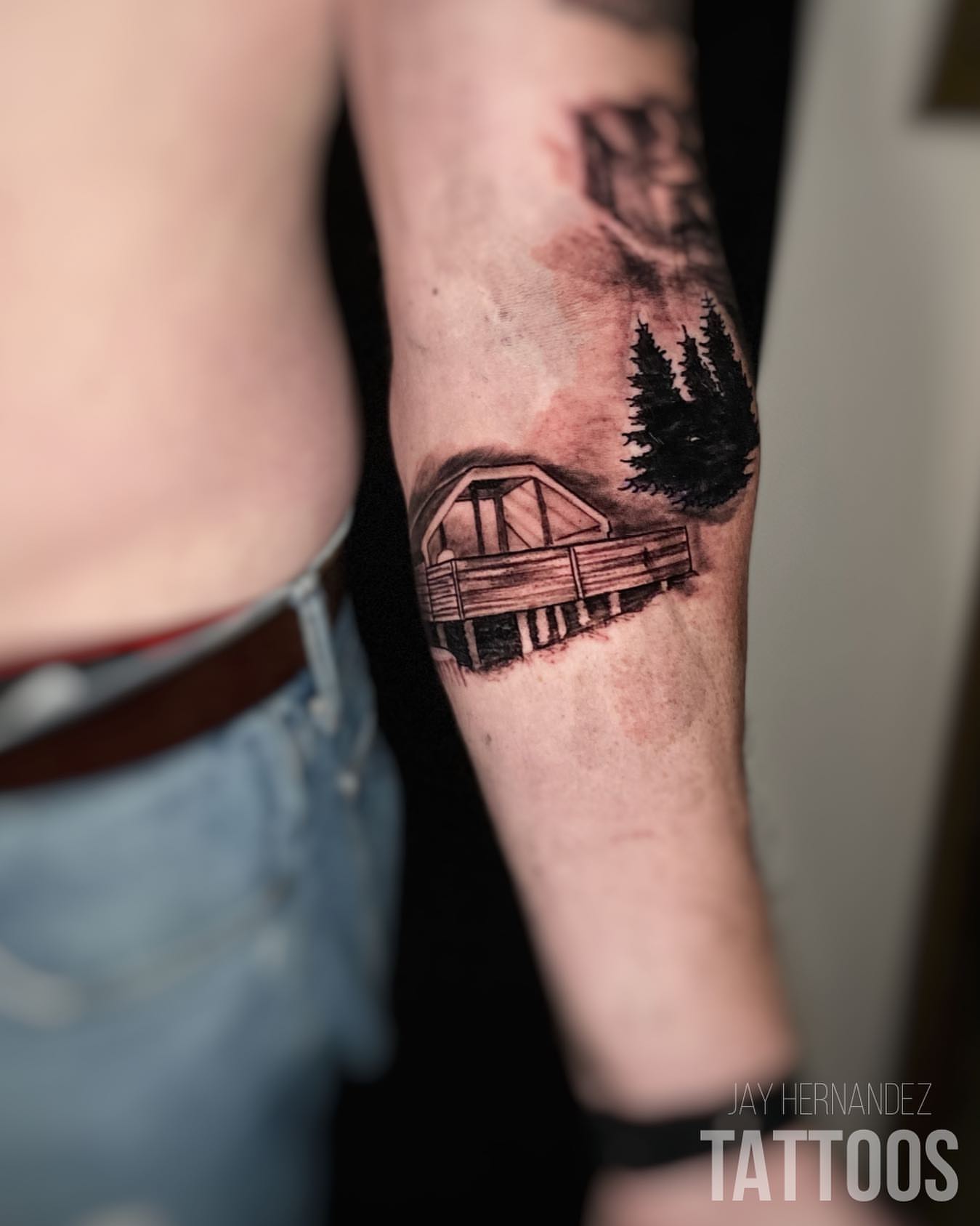 Tattoo by @jayhernandeztattoos — black_and_grey