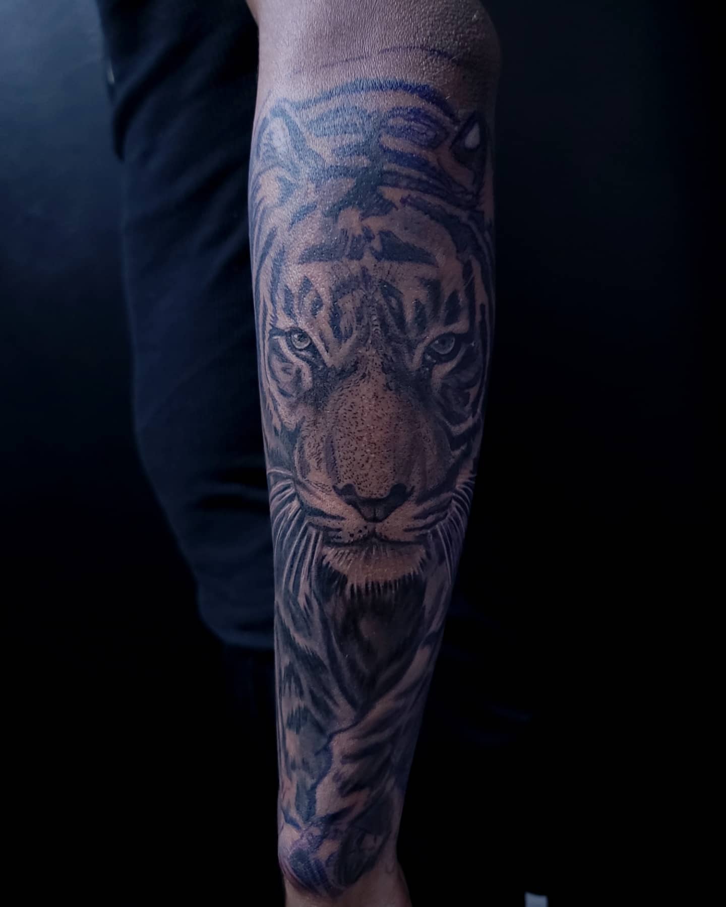 Tattoo by @tat2mushu — realism, black_and_grey