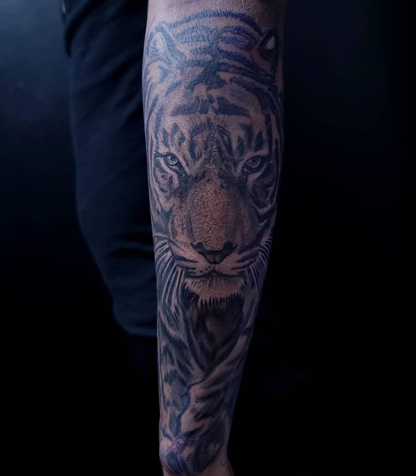 Tattoo by @tat2mushu — realism, black_and_grey