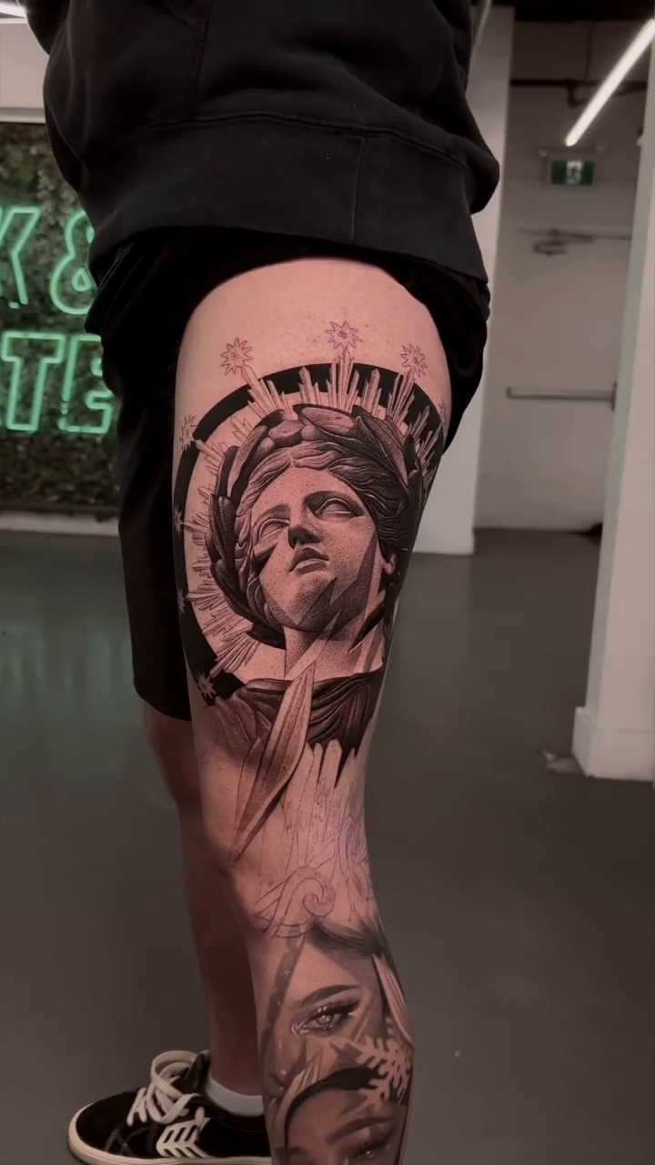 Statue of Liberty realism tattoo by Ke$la
