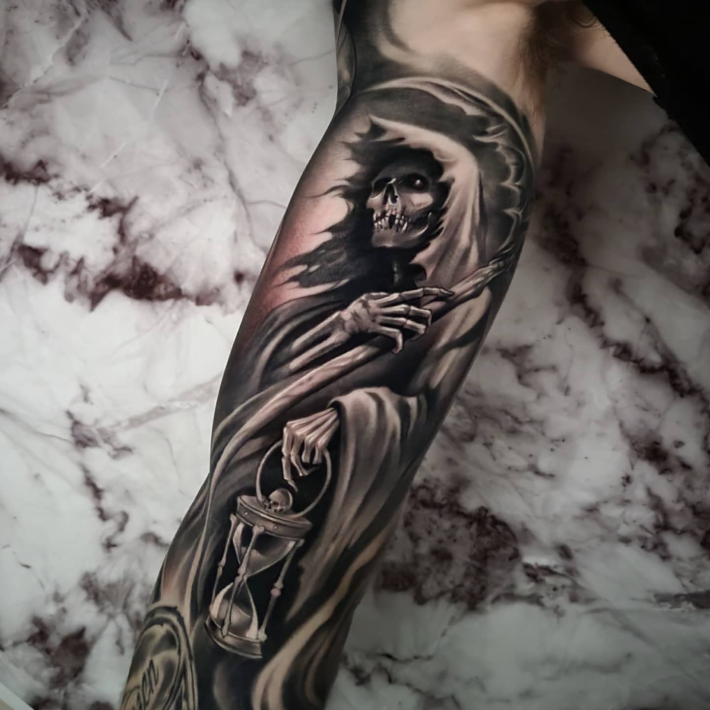 Tattoo by @gagecheesmantattoos — black_and_grey, realism