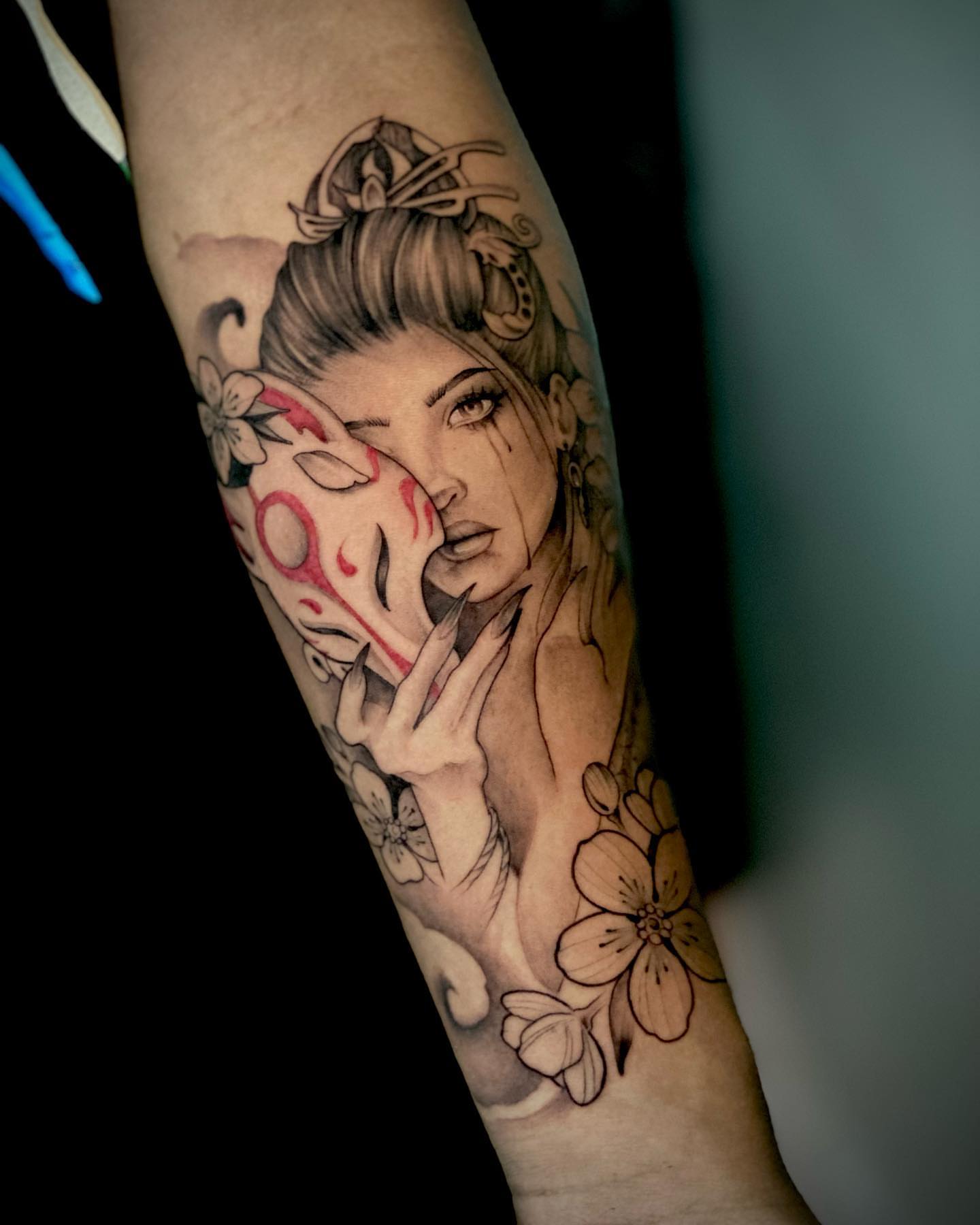 Woman with dragon japanese irezumi tattoo on the forearm by 🇵🇭Mark Gaño