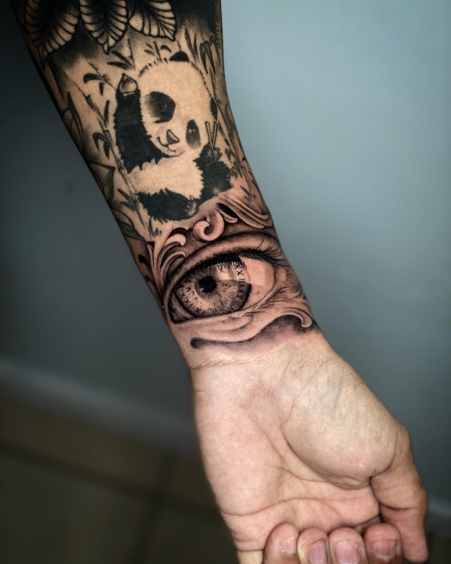 Eye realism tattoo on the forearm by 🇵🇭Mark Gaño