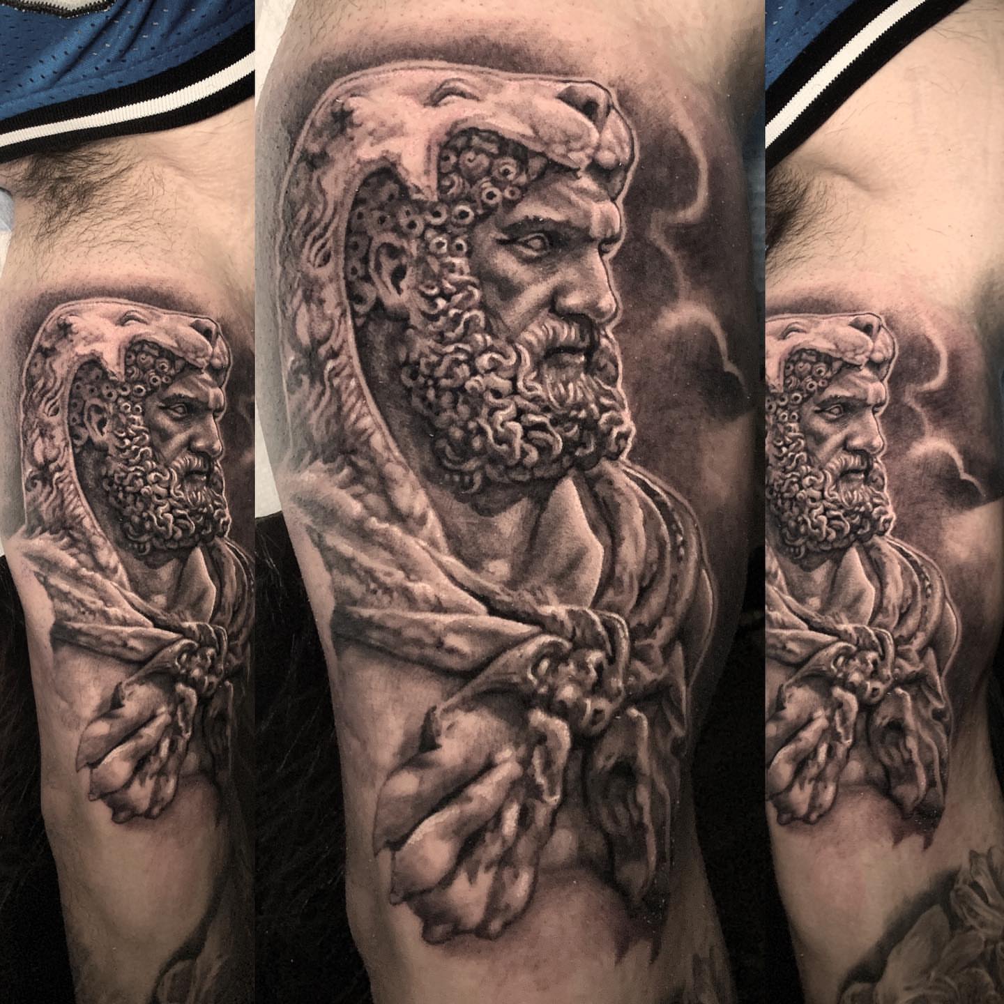 Tattoo by @roveink — black_and_grey, realism