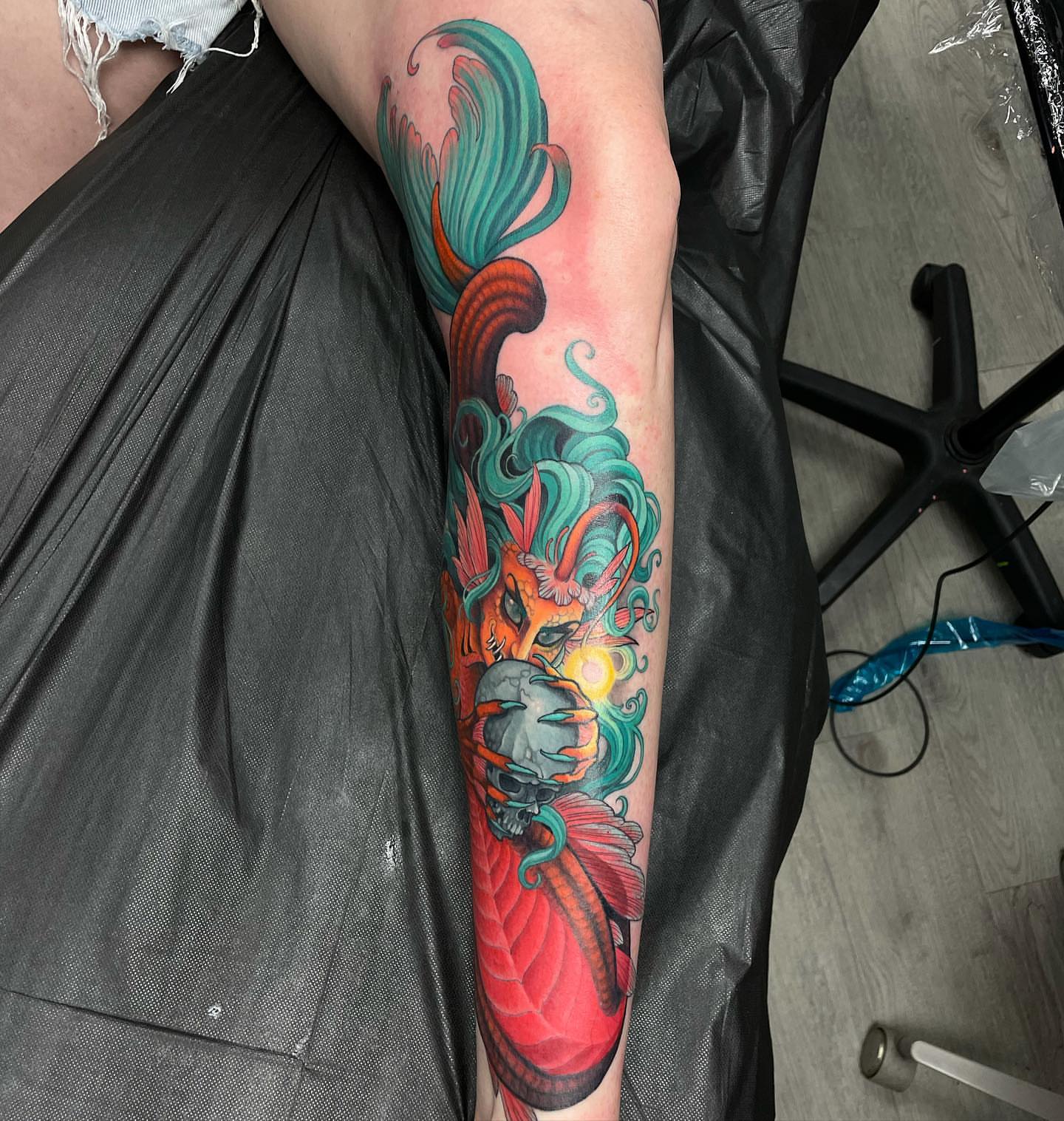 Tattoo by @erinchancetattoo — new_school, illustrative