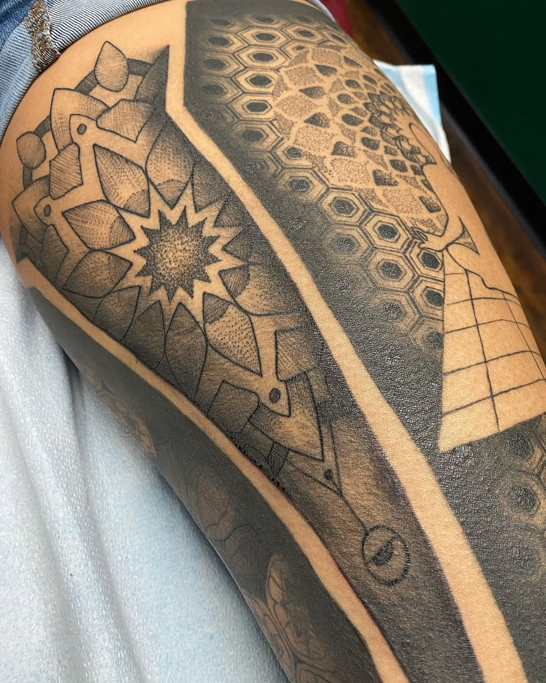 Tattoo by @tonybolony20 — geometric, dotwork