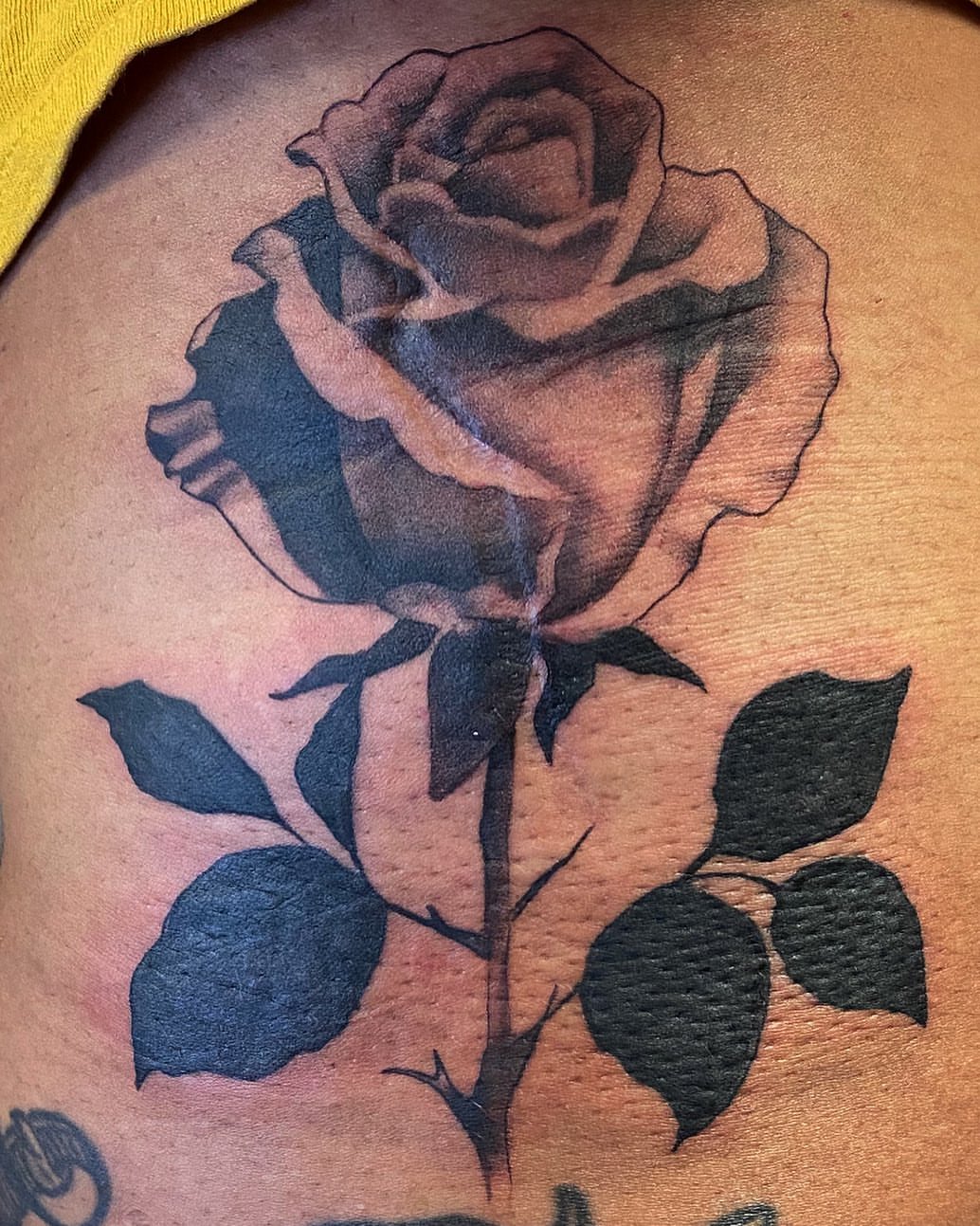 Tattoo by @resnink โ black_and_grey