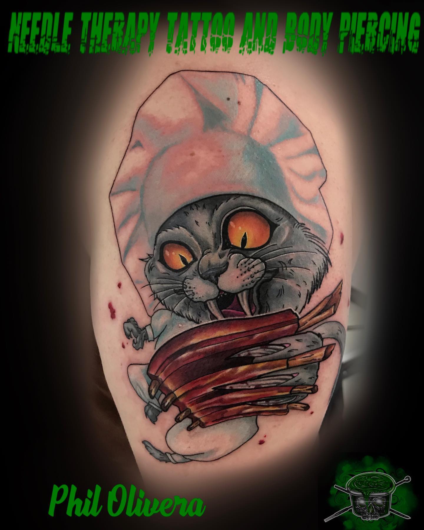 Tattoo by @needletherapytattooandpiercing — realism, dark_realism