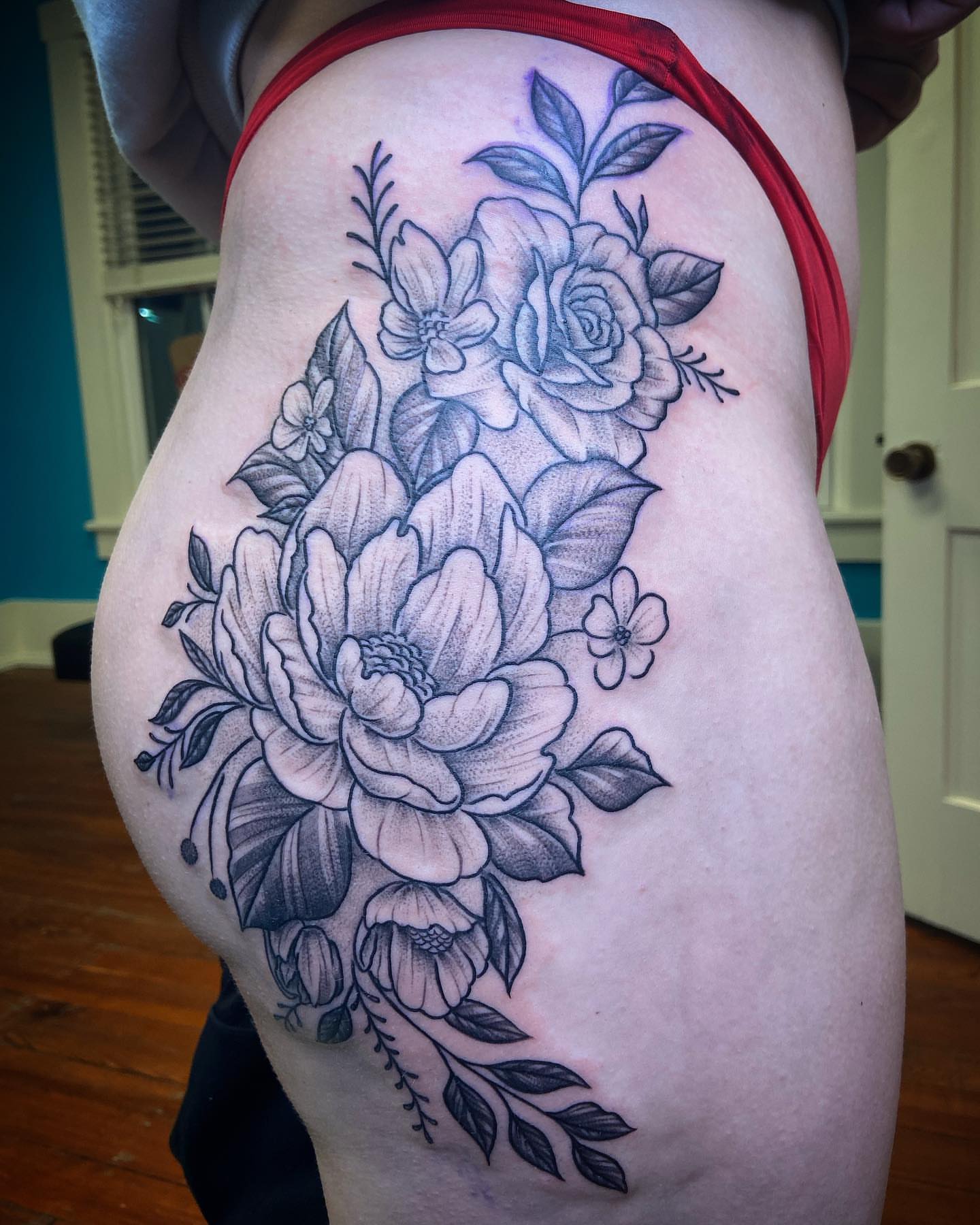 Tattoo by @robertcollinstattoo — black_and_grey, realism