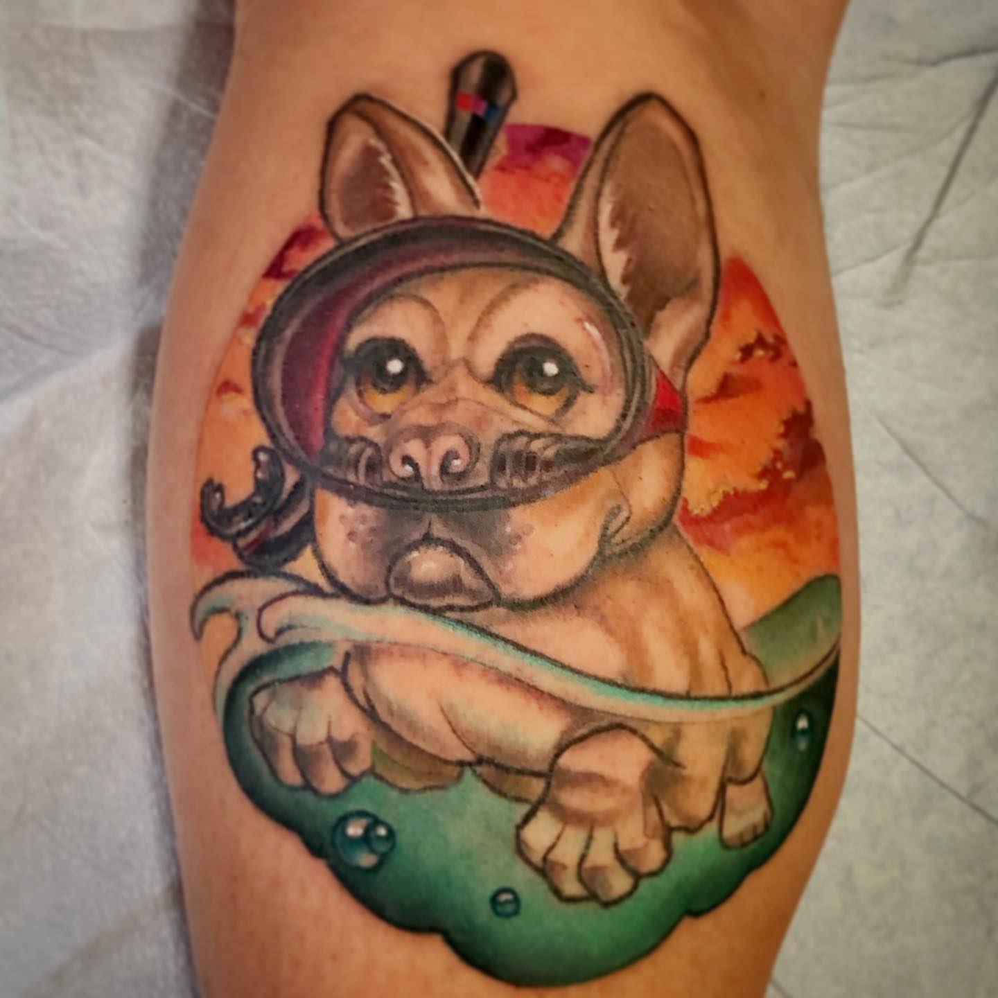 Tattoo by @joshgreentattoo — realism, watercolor
