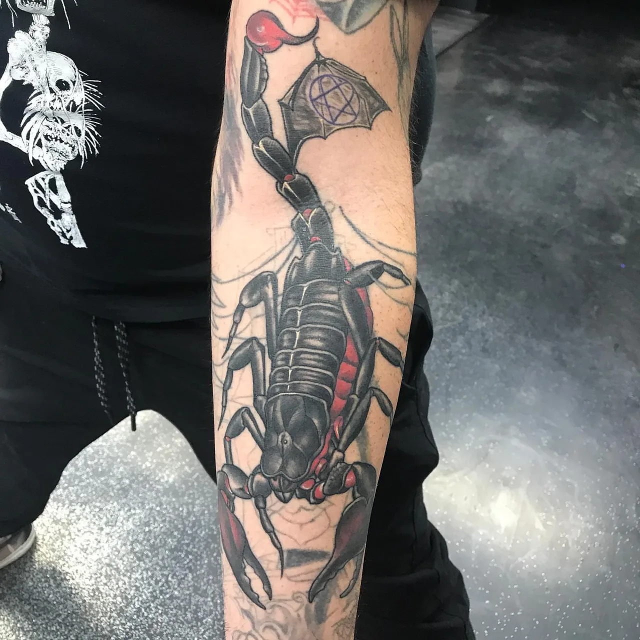 Tattoo by @elchupacabrad — black_and_grey