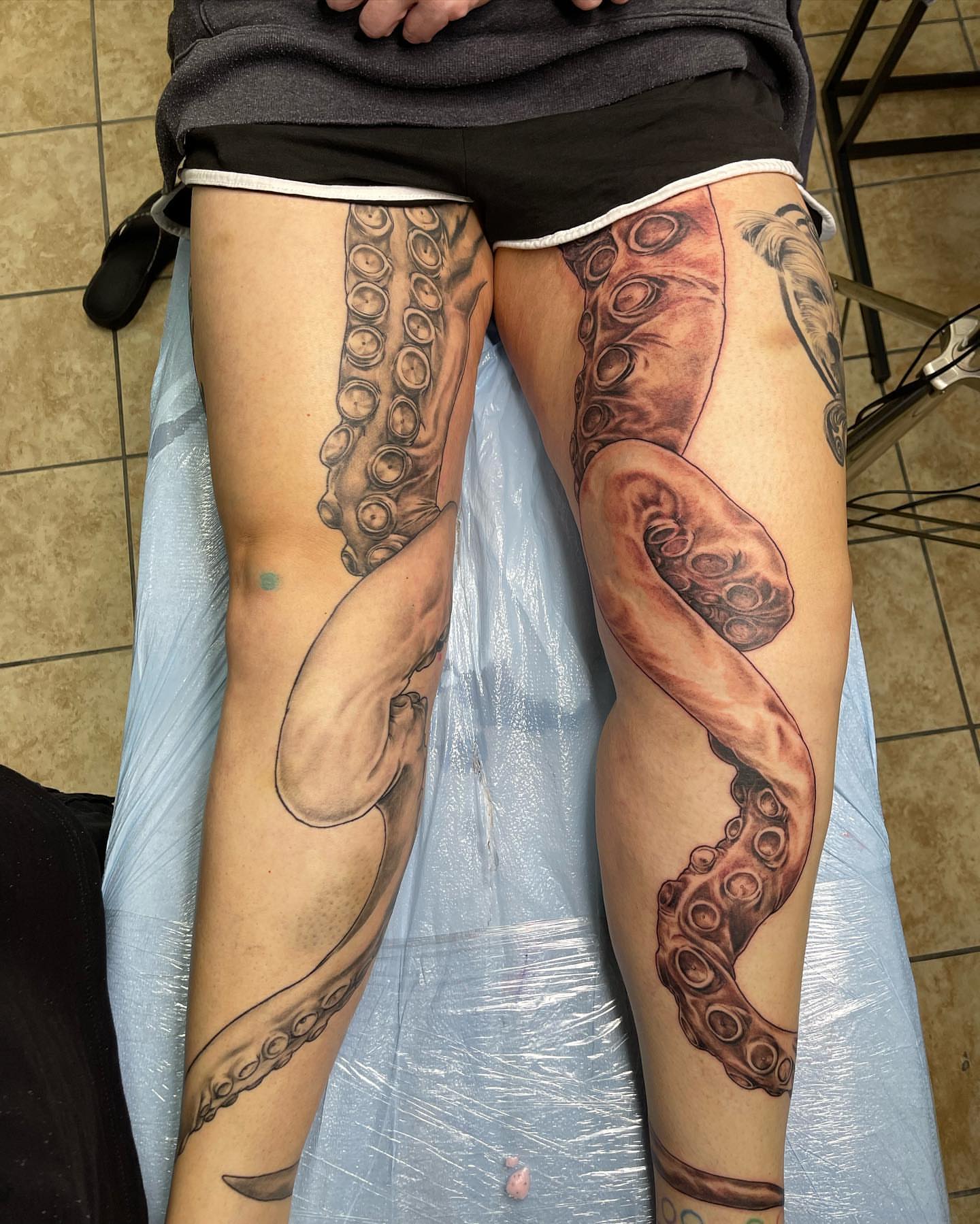 Tattoo by @abnormega_tattooartist — realism, dotwork