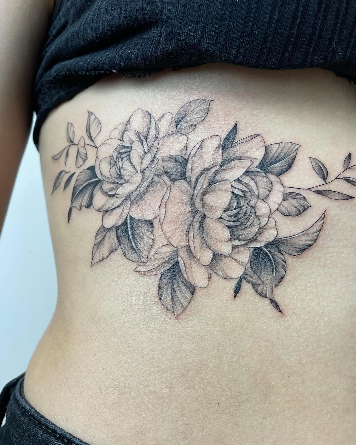 Tattoo by @tattoo__garden β black_and_grey