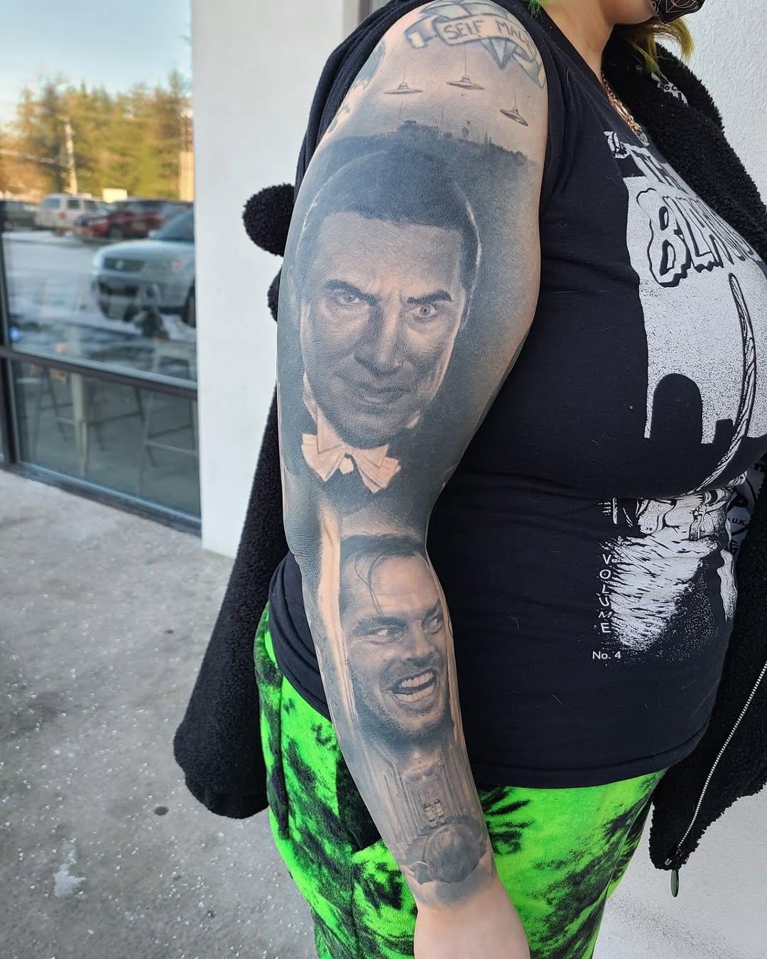 Tattoo by @heathen_tattooer โ realism, black_and_grey