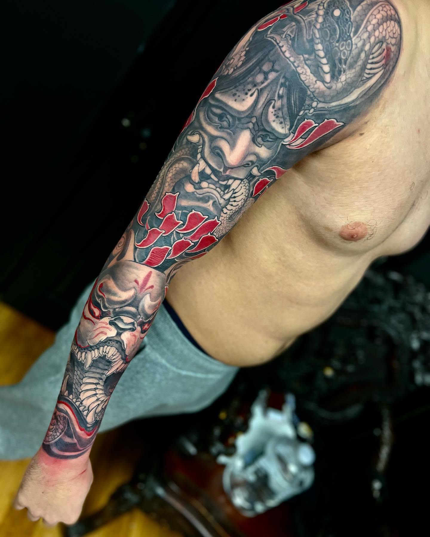 Japanese irezumi japanese irezumi tattoo on the upper arm by Vinny Holistic Ink