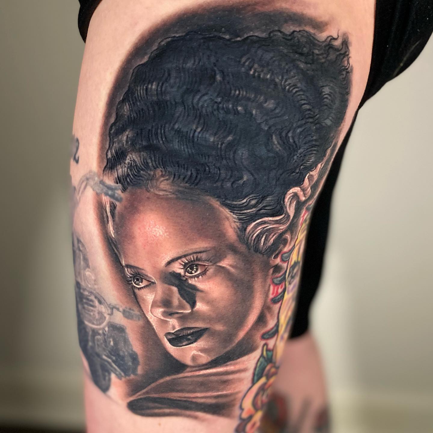 Tattoo by @jasonadkinstattoo — realism, dark_realism