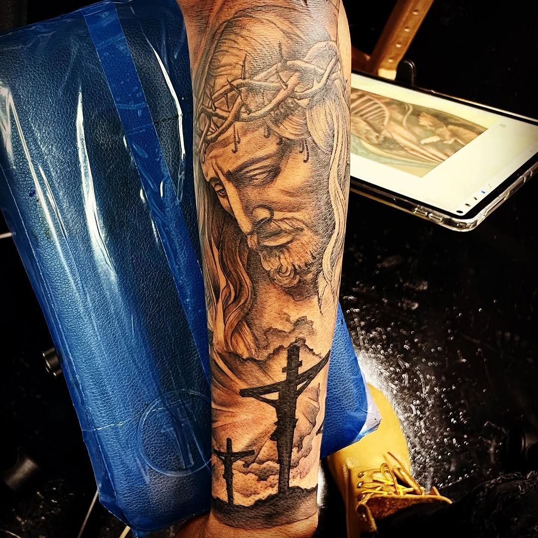 Tattoo by @ink_addict_tro โ realism, black_and_grey