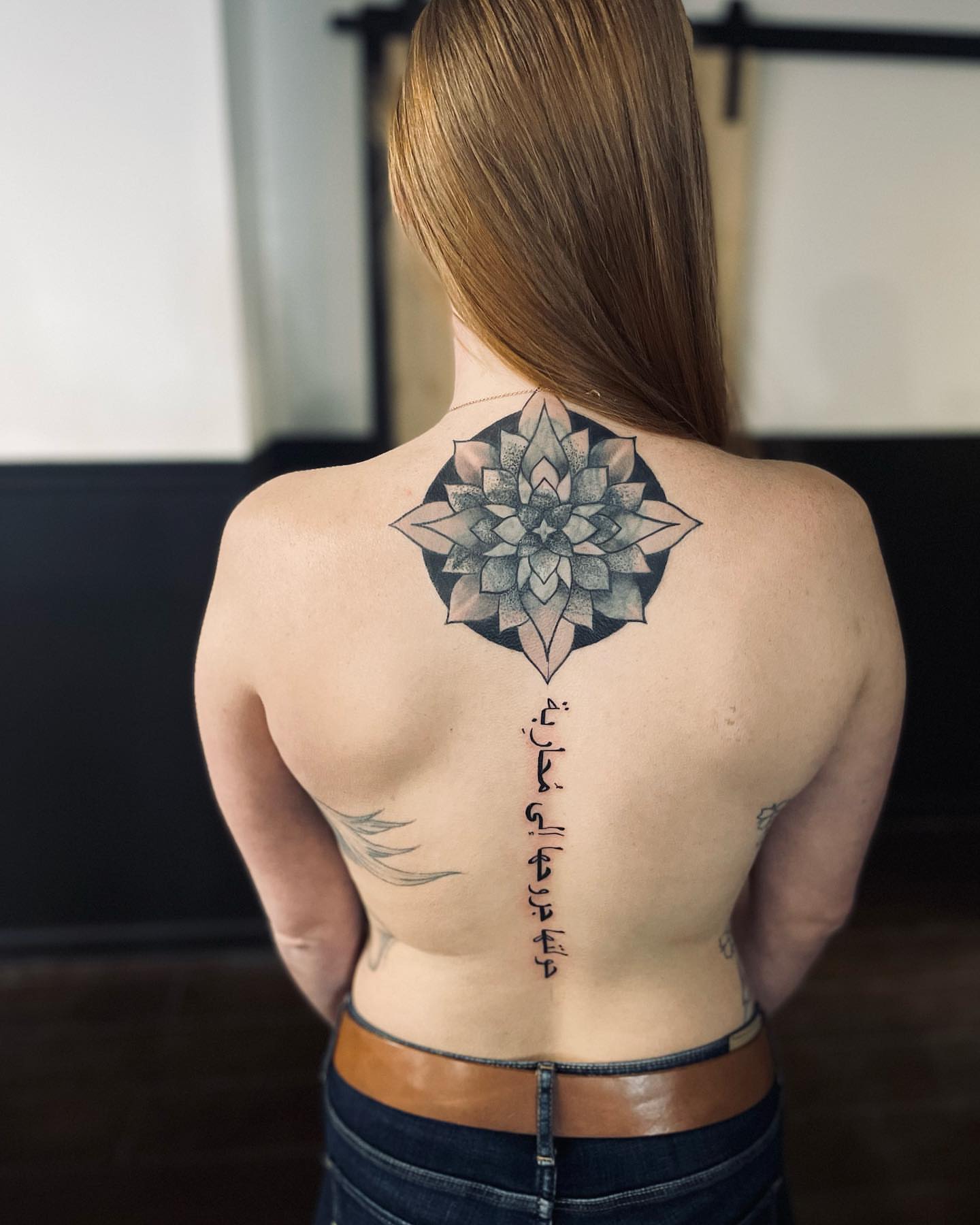 Tattoo by @jeffywong09 — dotwork, geometric