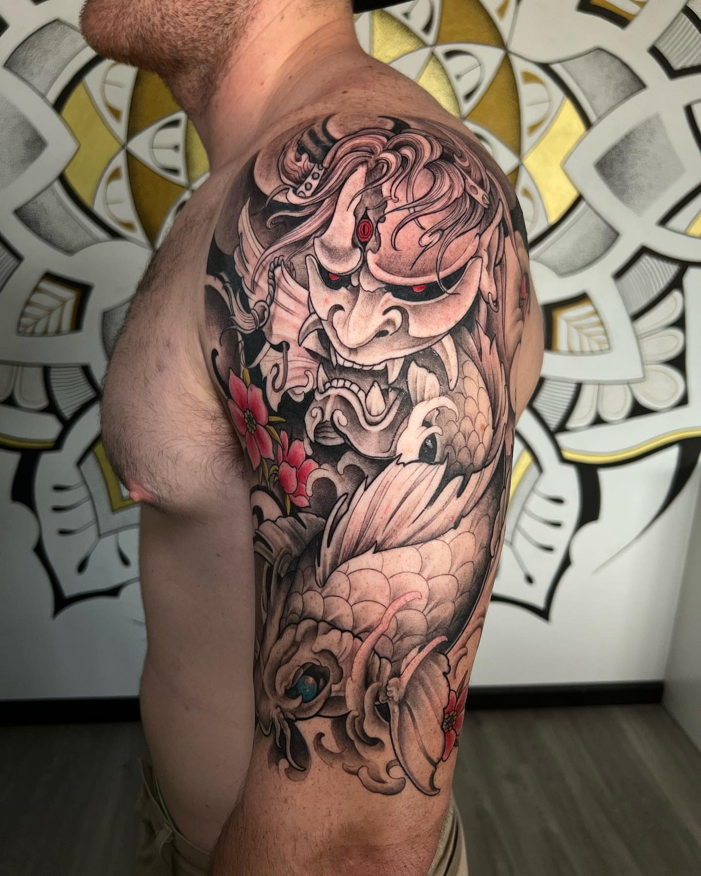Tattoo by @onespeedtattoo — japanese_irezumi, realism