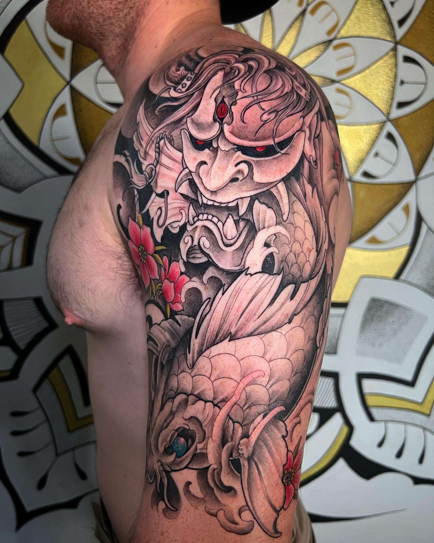 Tattoo by @onespeedtattoo — japanese_irezumi, realism