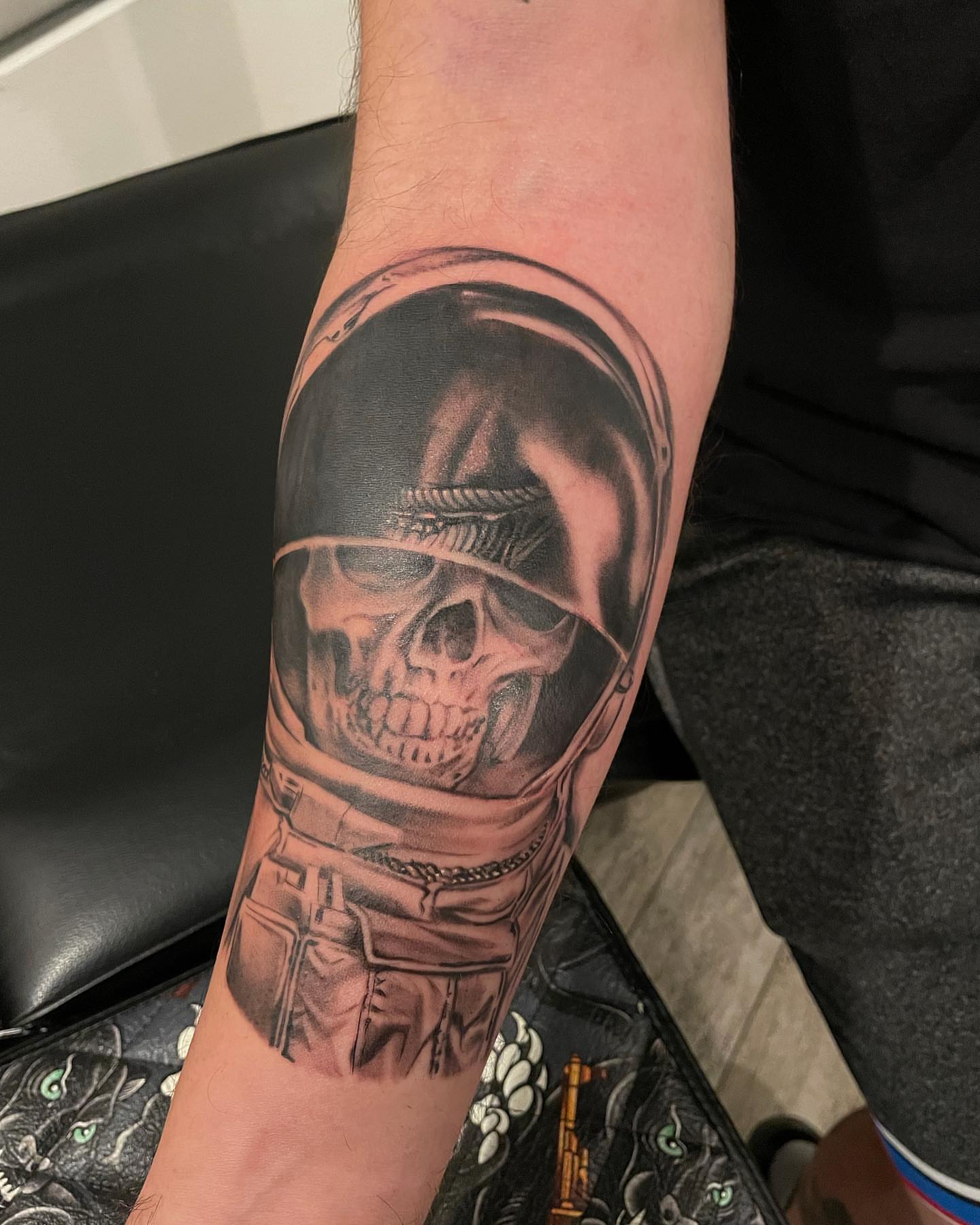 Tattoo by @dannysan14 — realism, black_and_grey