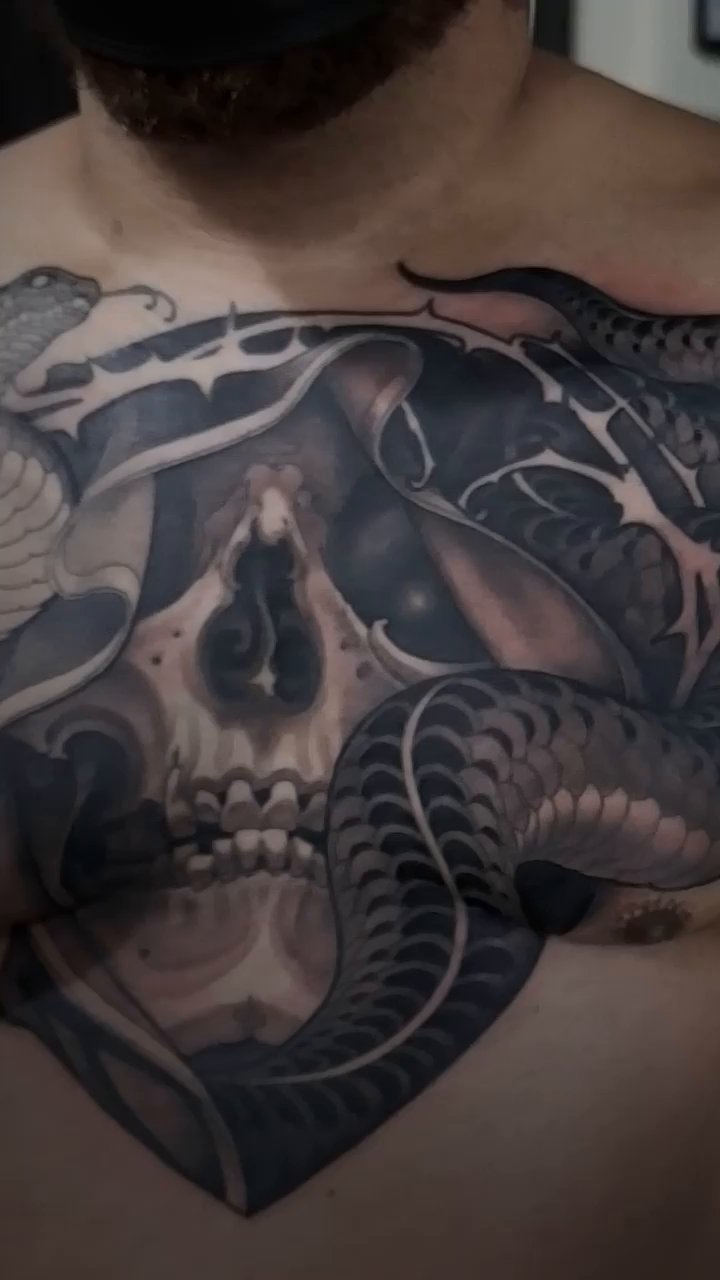 Tattoo by @michaeljtattoos — dark_realism, black_and_grey